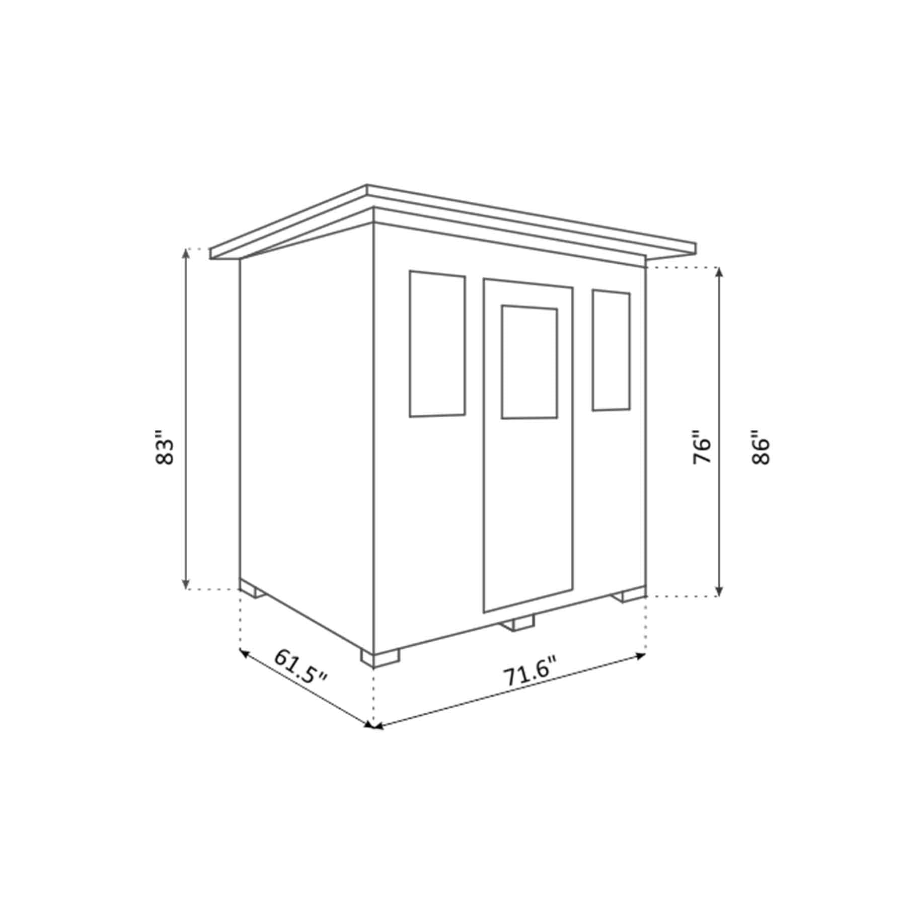 Enlighten Sierra 2 Person  Low EMF Outdoor Infrared Sauna - Image 12