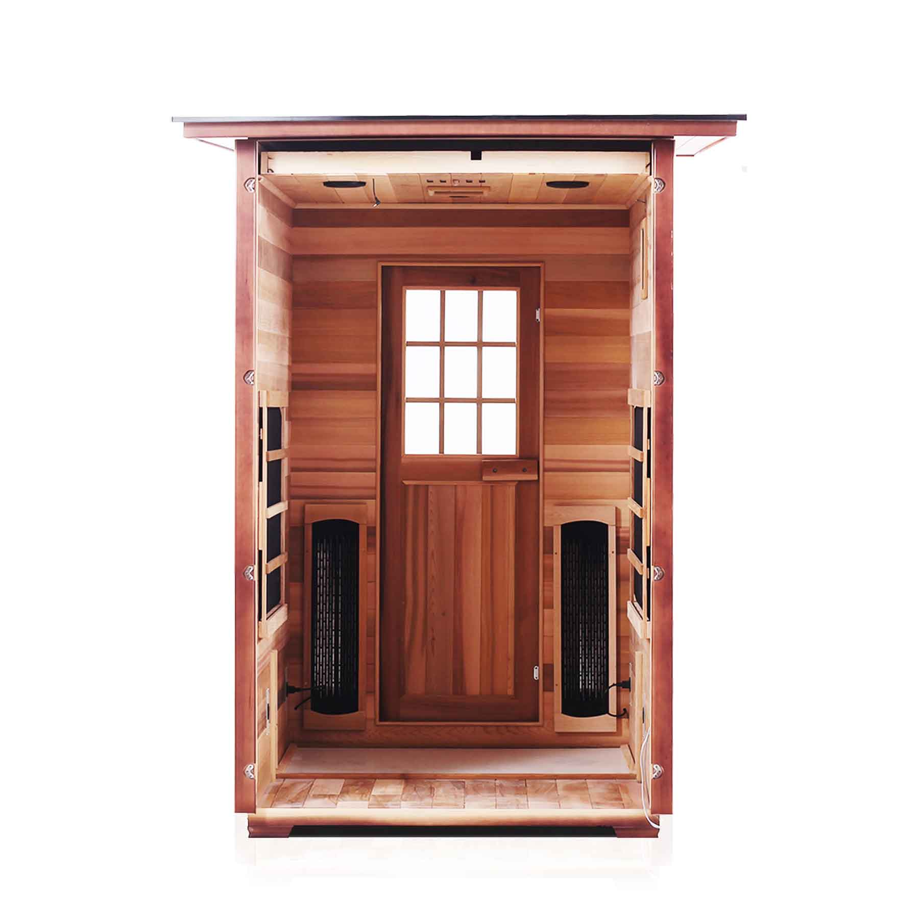 Enlighten Sierra 2 Person  Low EMF Outdoor Infrared Sauna - Image 4