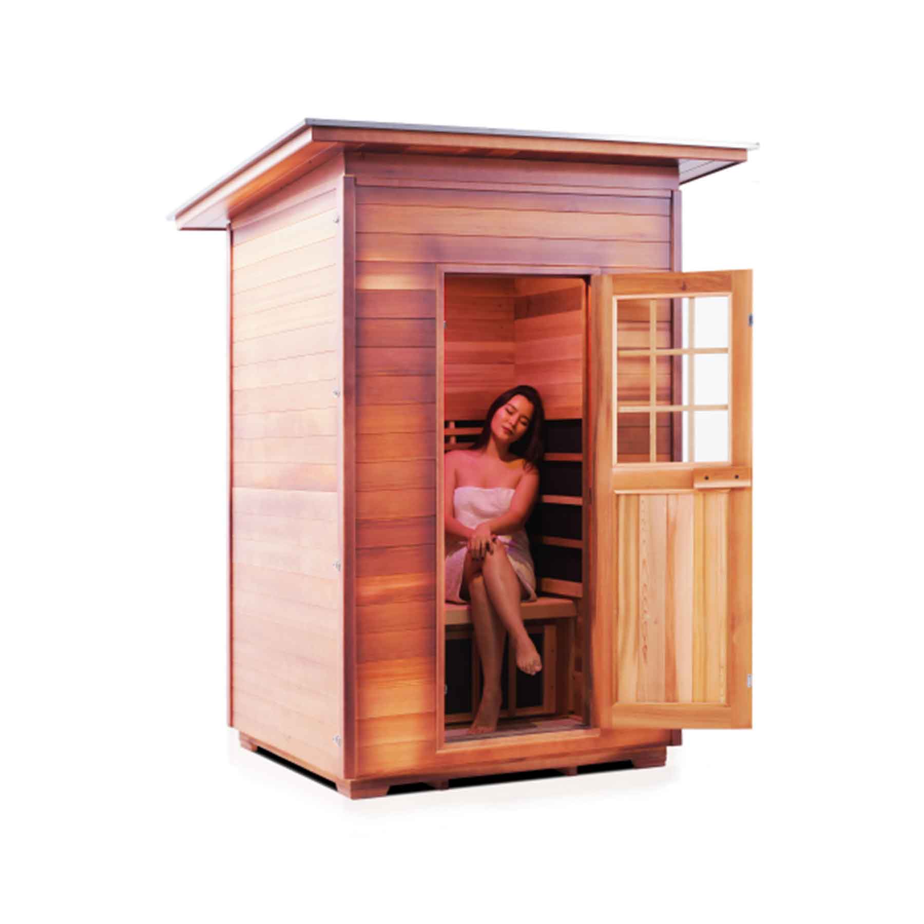 Enlighten Sierra 2 Person  Low EMF Outdoor Infrared Sauna - Image 6