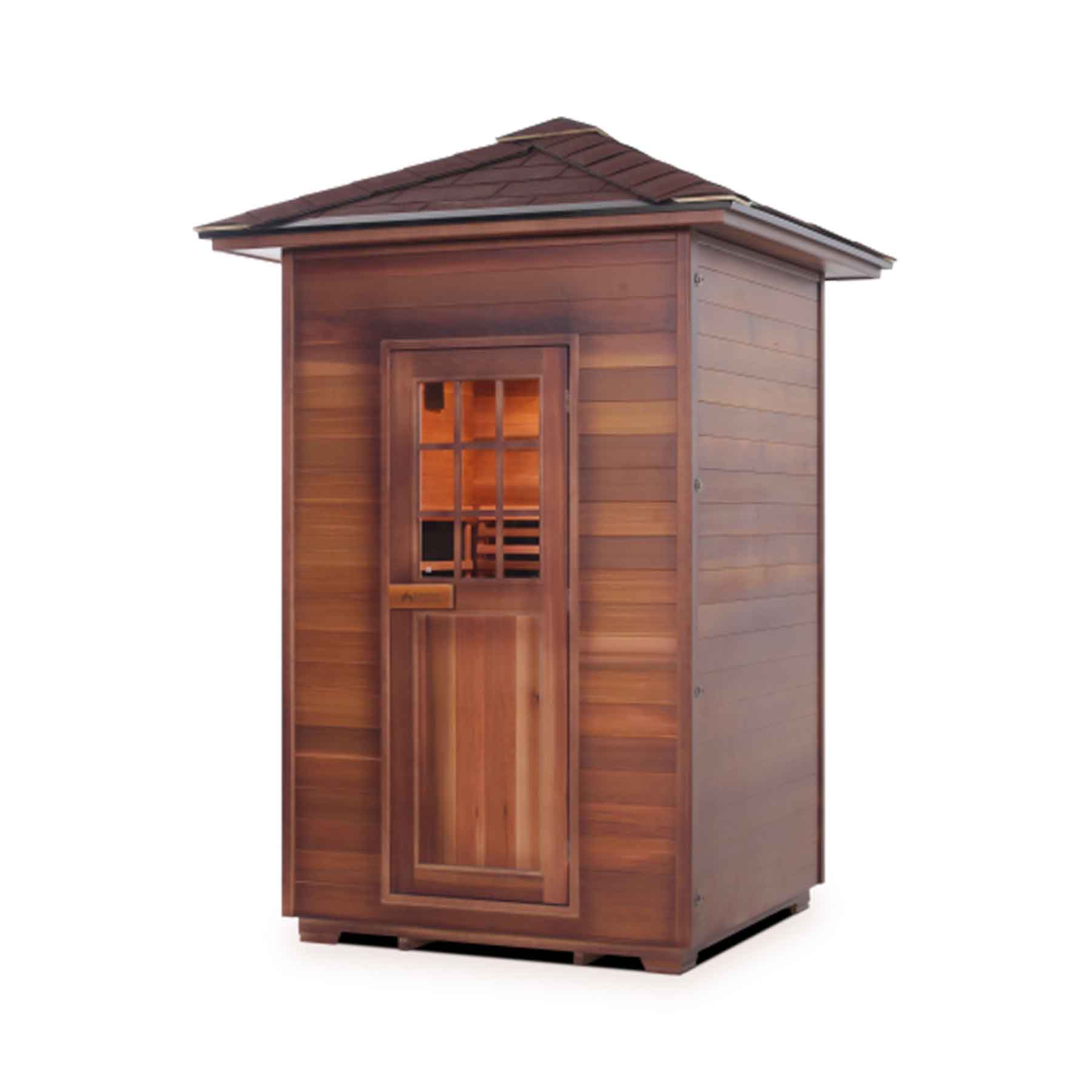 Enlighten Sierra 2 Person  Low EMF Outdoor Infrared Sauna - Image 1