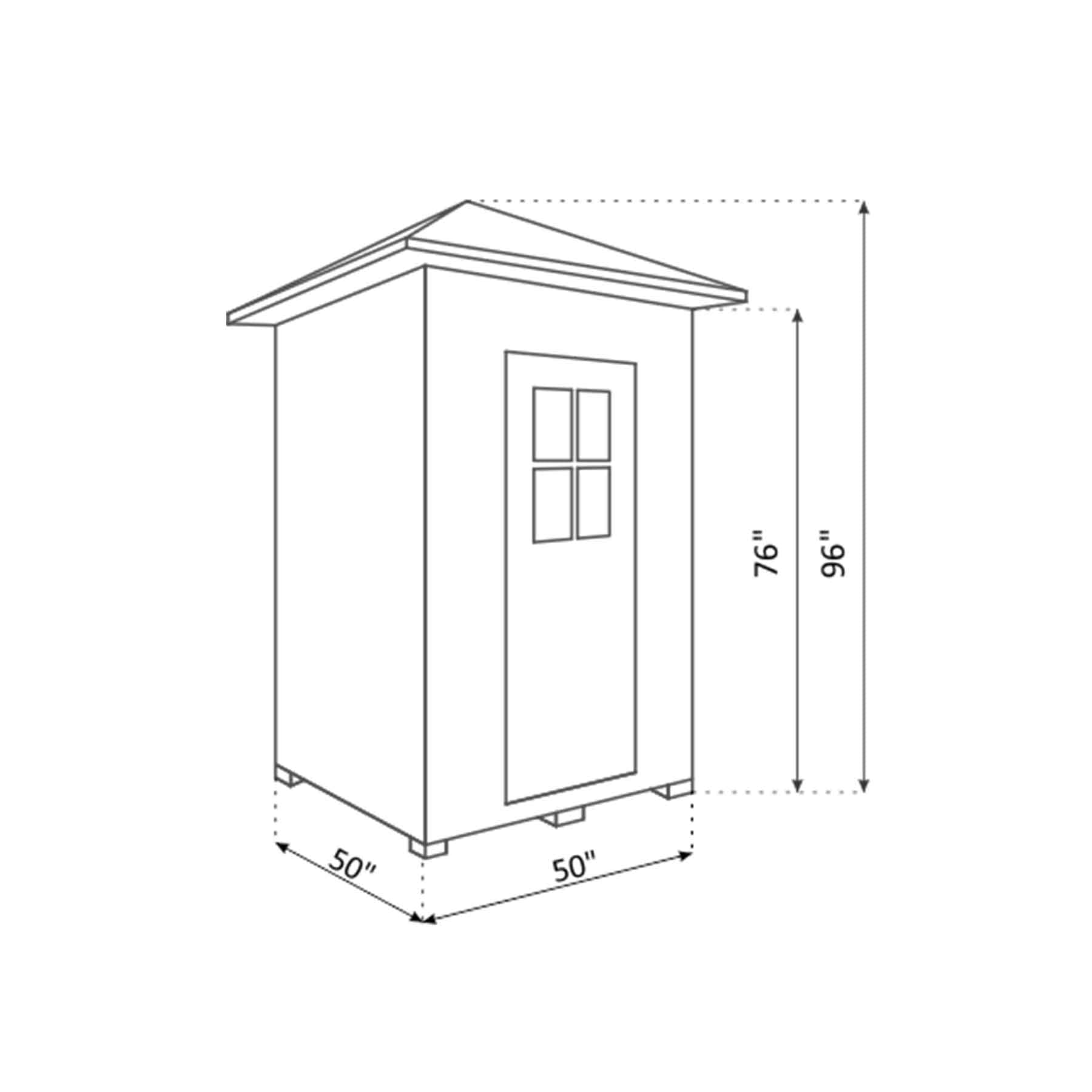 Enlighten Sierra 2 Person  Low EMF Outdoor Infrared Sauna - Image 11