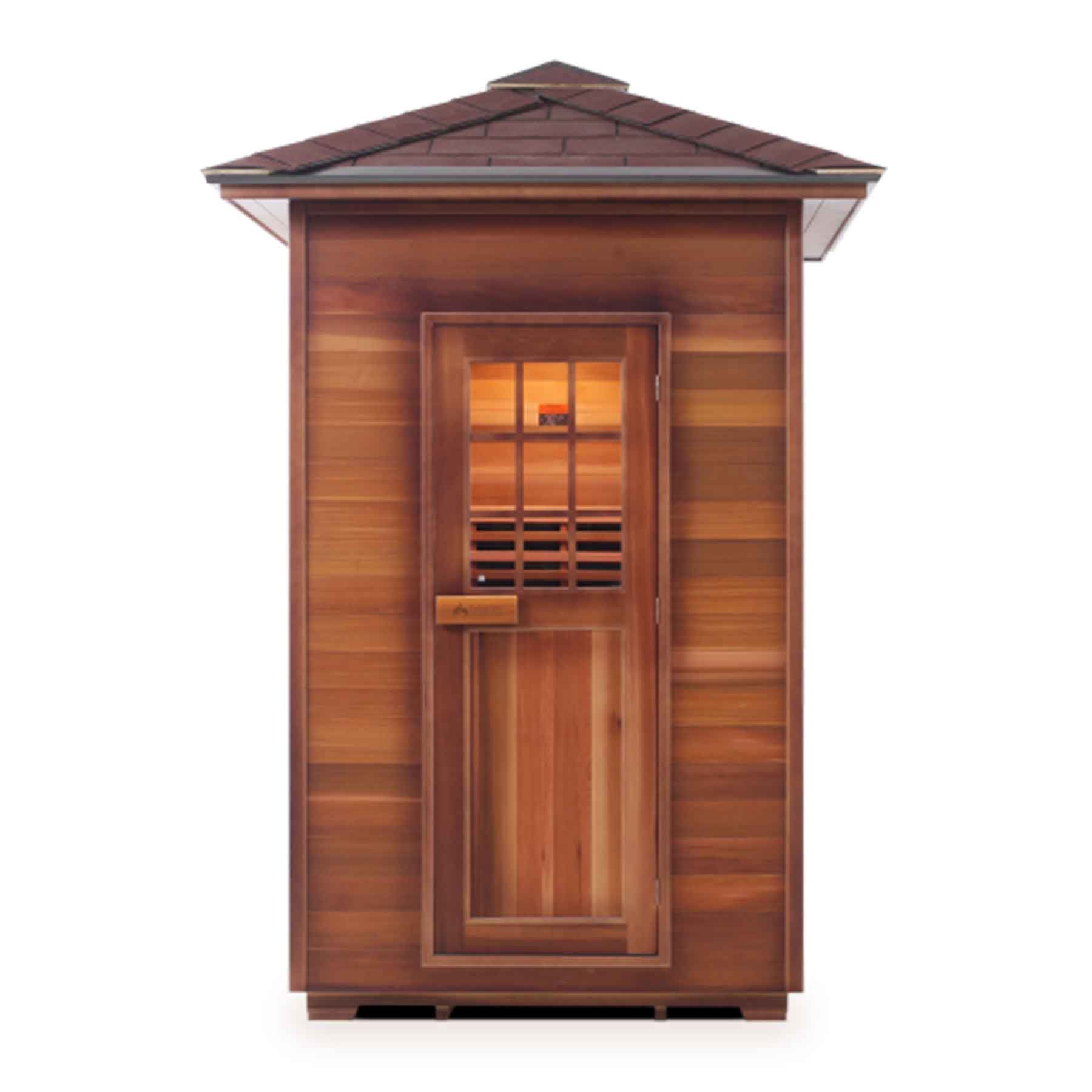 Enlighten Sierra 2 Person  Low EMF Outdoor Infrared Sauna - Image 3