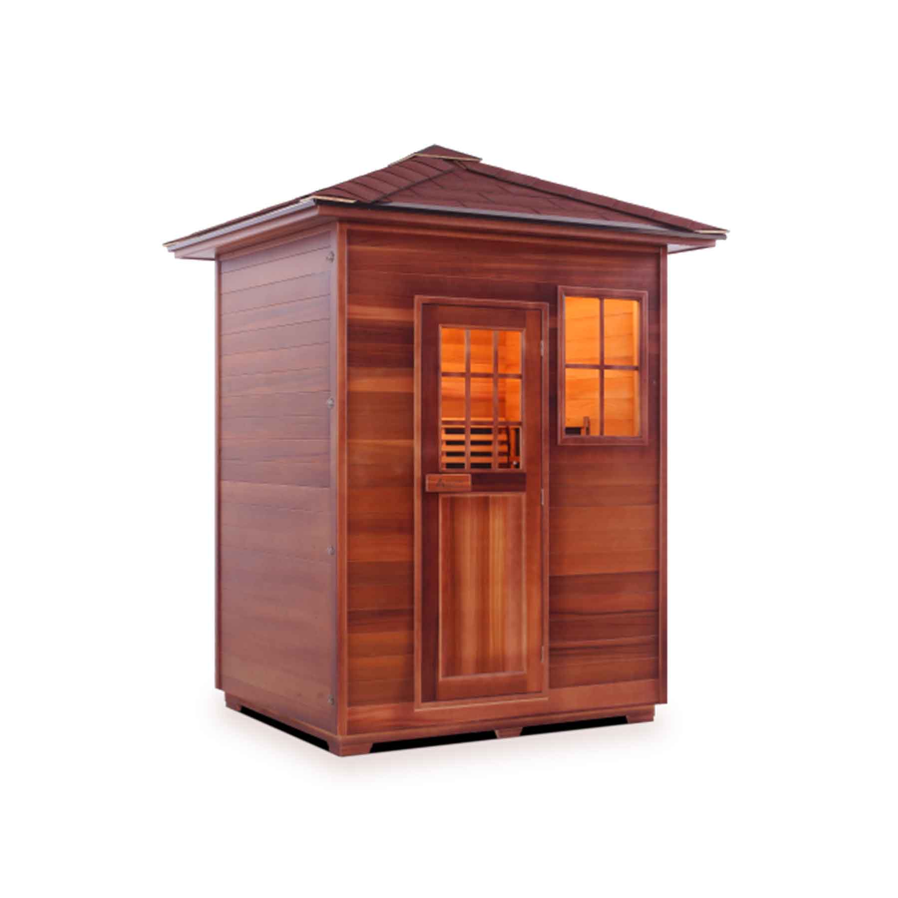 Enlighten Sierra 3 Person  Low EMF Outdoor Infrared Sauna - Image 2