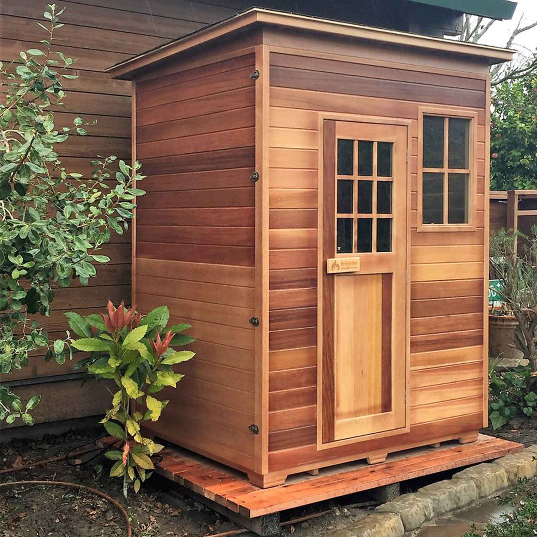 Enlighten Sierra 3 Person  Low EMF Outdoor Infrared Sauna - Image 16