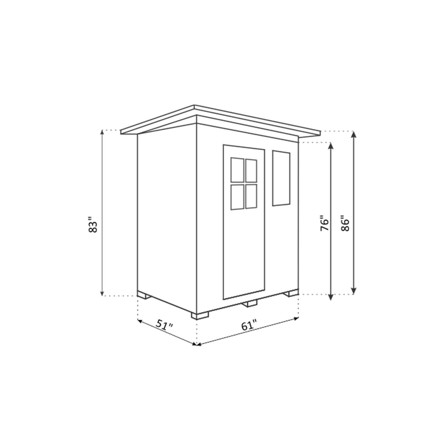 Enlighten Sierra 3 Person  Low EMF Outdoor Infrared Sauna - Image 18