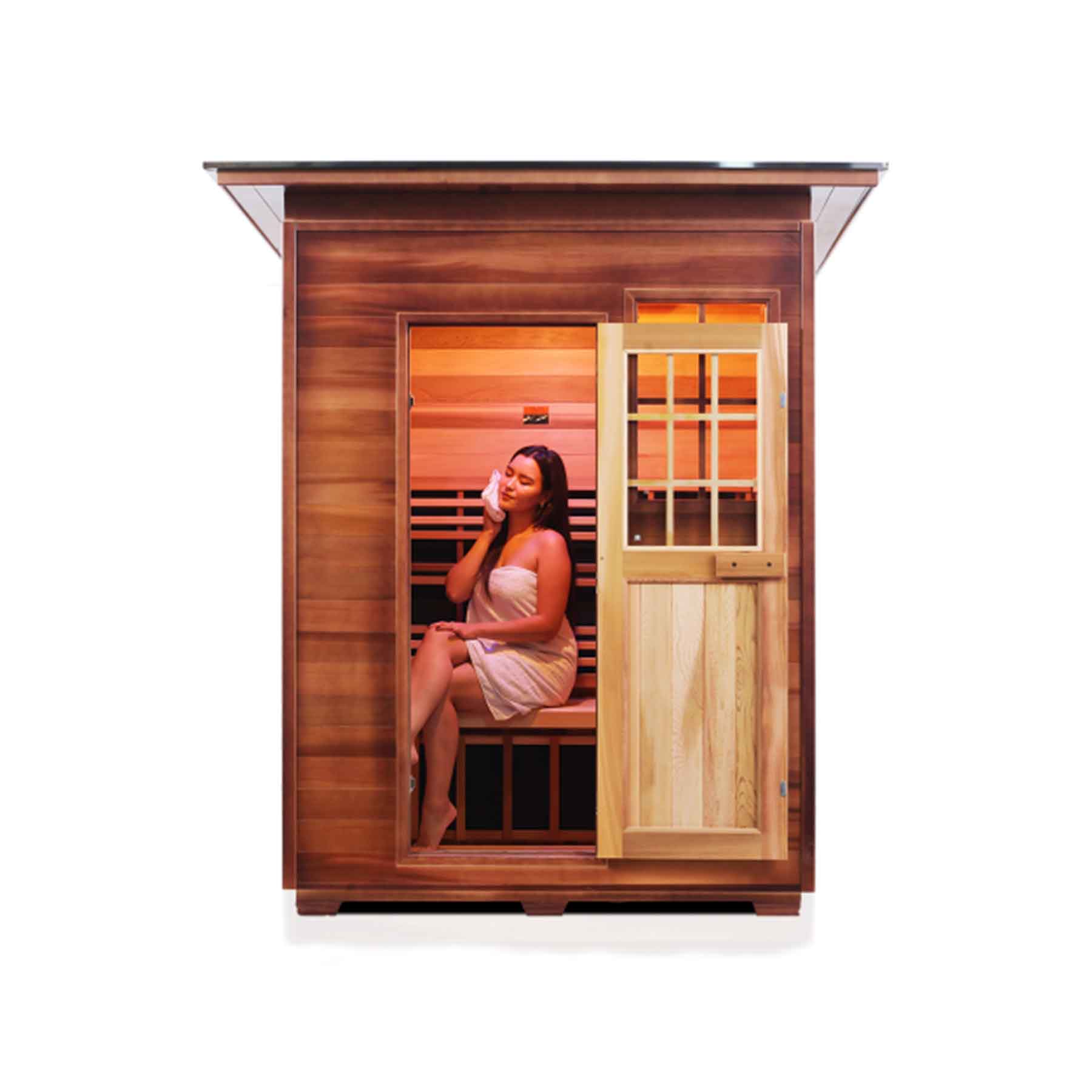 Enlighten Sierra 3 Person  Low EMF Outdoor Infrared Sauna - Image 5