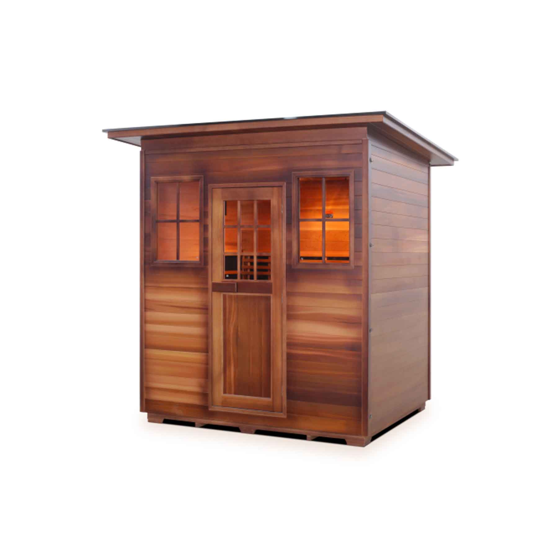 Enlighten Sierra 4 Person  Low EMF Outdoor Infrared Sauna - Image 1