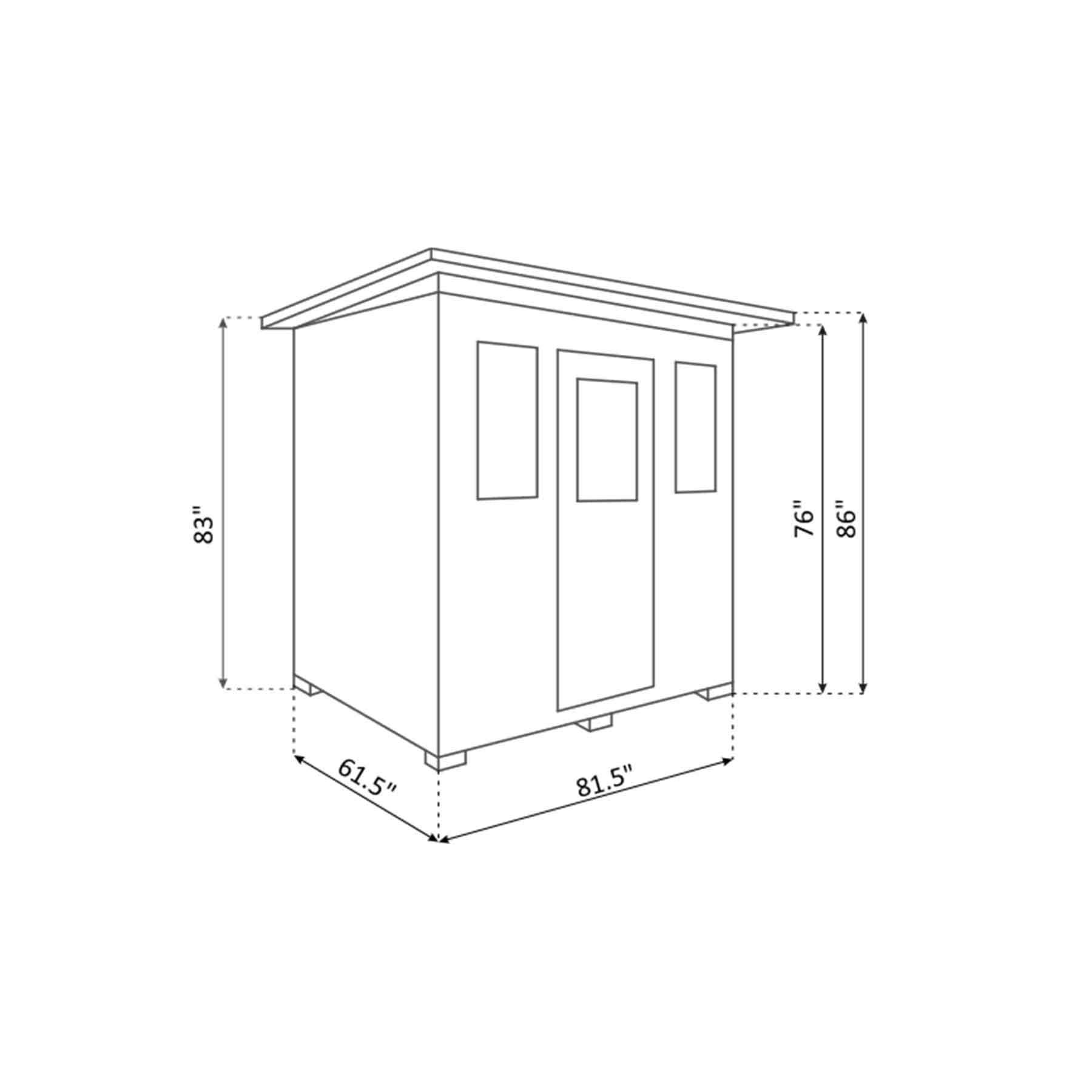 Enlighten Sierra 5 Person  Low EMF Outdoor Infrared Sauna - Image 18