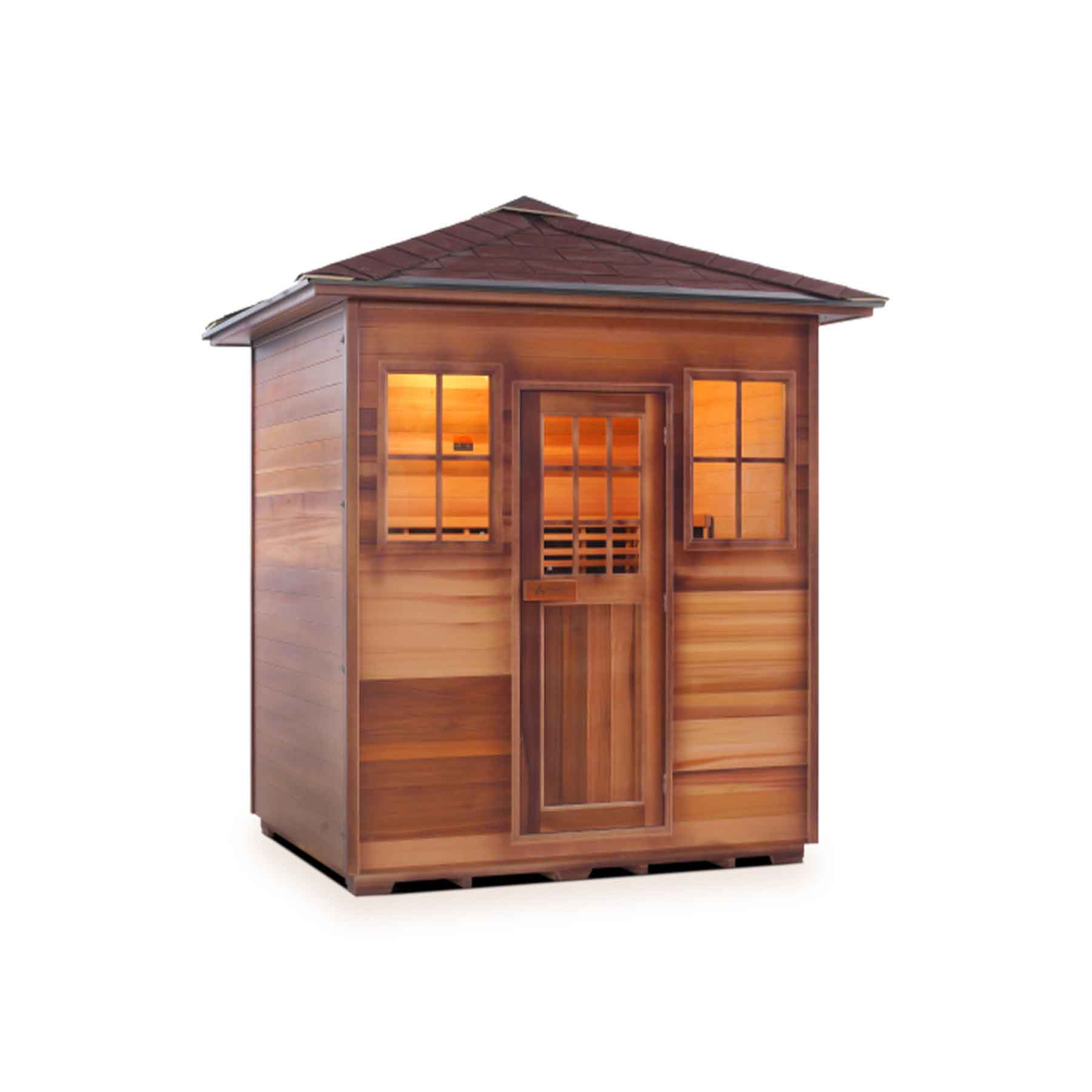 Enlighten Sierra 4 Person  Low EMF Outdoor Infrared Sauna - Image 2