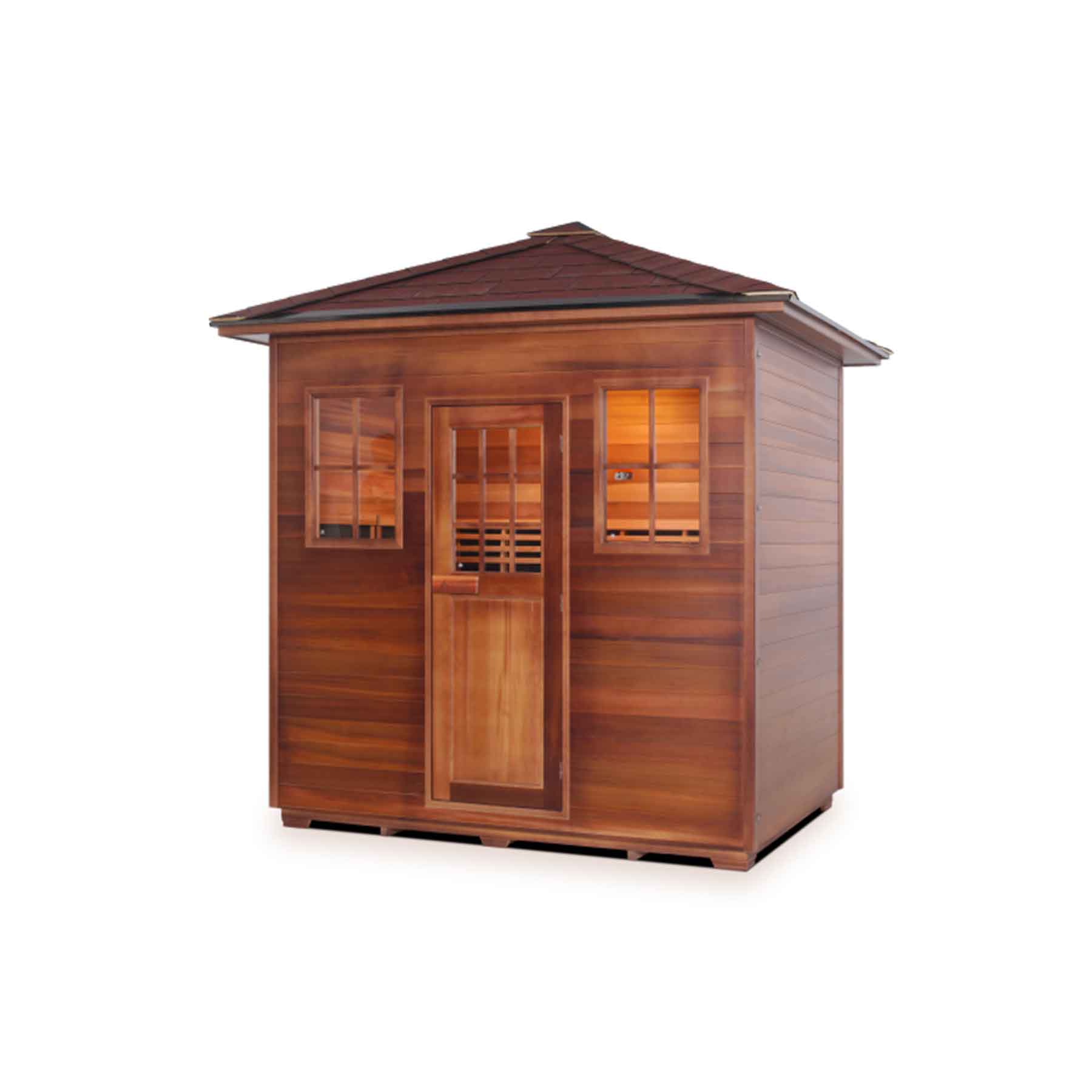 Enlighten Sierra 5 Person  Low EMF Outdoor Infrared Sauna - Image 2