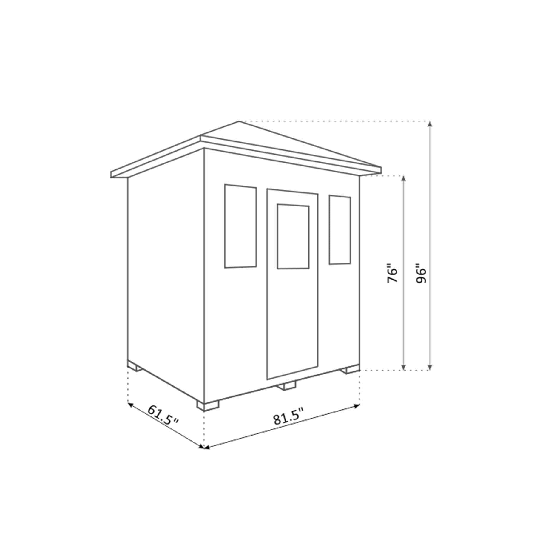 Enlighten Sierra 5 Person  Low EMF Outdoor Infrared Sauna - Image 14