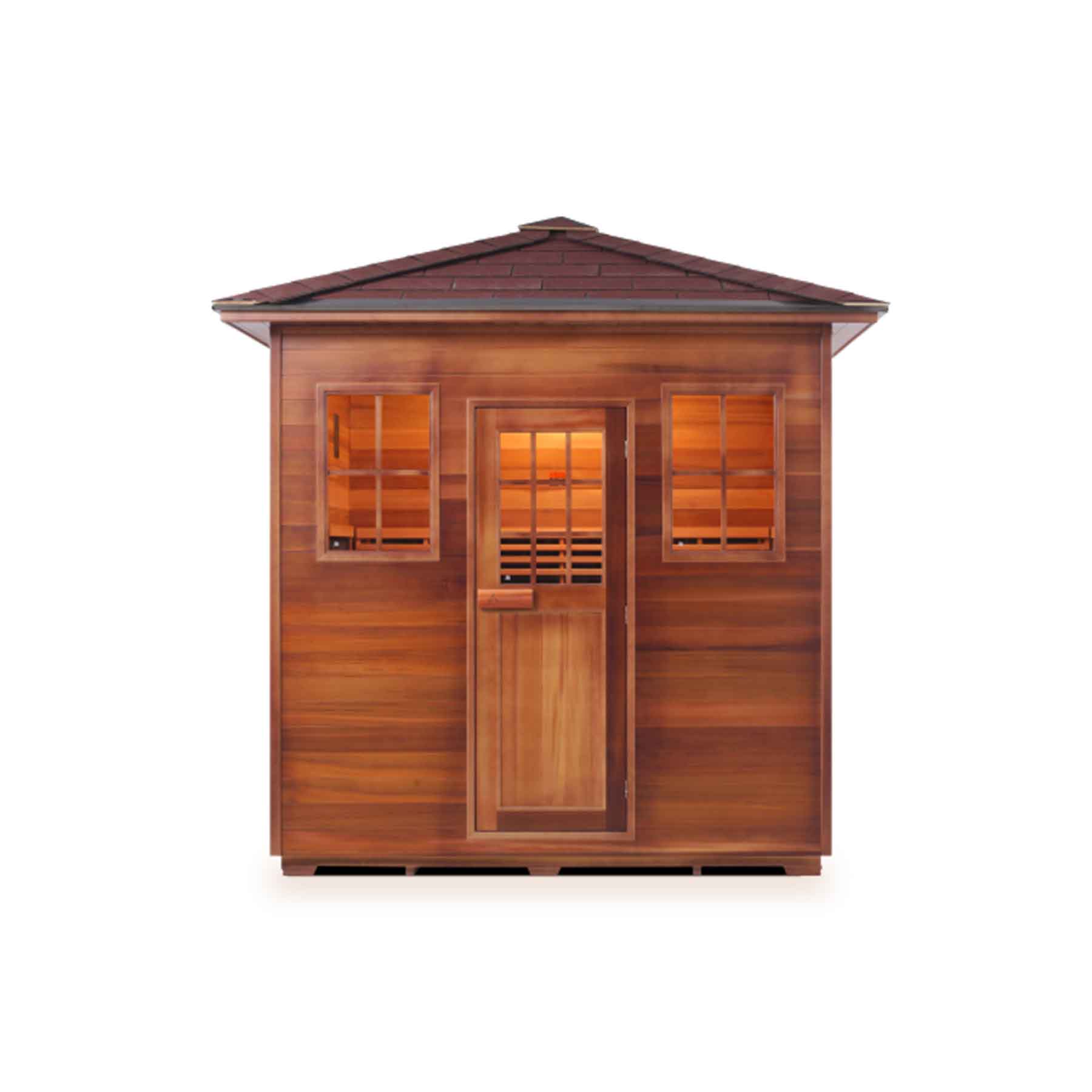 Enlighten Sierra 5 Person  Low EMF Outdoor Infrared Sauna - Image 3