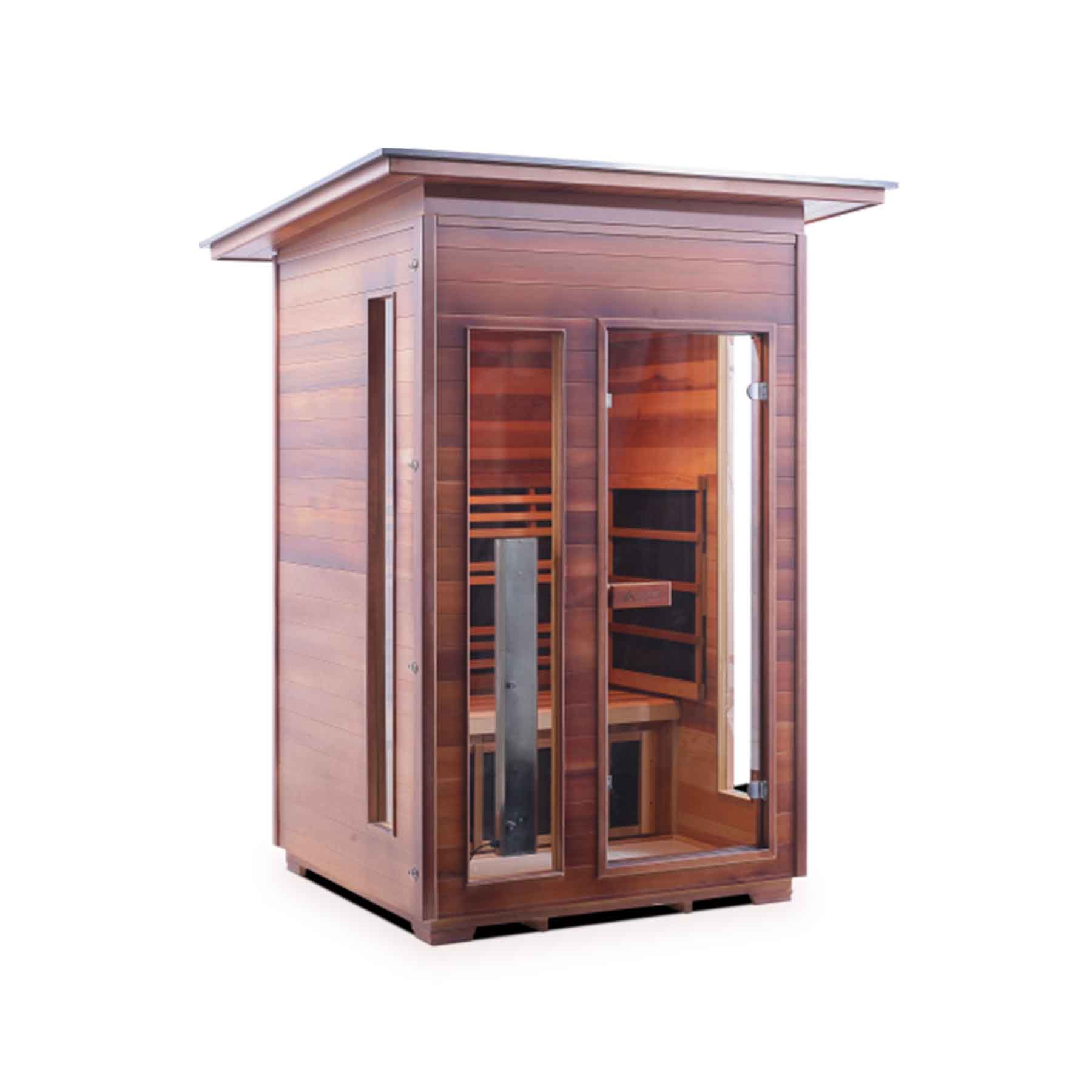 Enlighten Rustic 2 Person  Low EMF Outdoor Infrared Sauna - Image 12