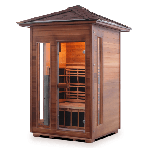Enlighten Rustic 2 Person  Low EMF Outdoor Infrared Sauna