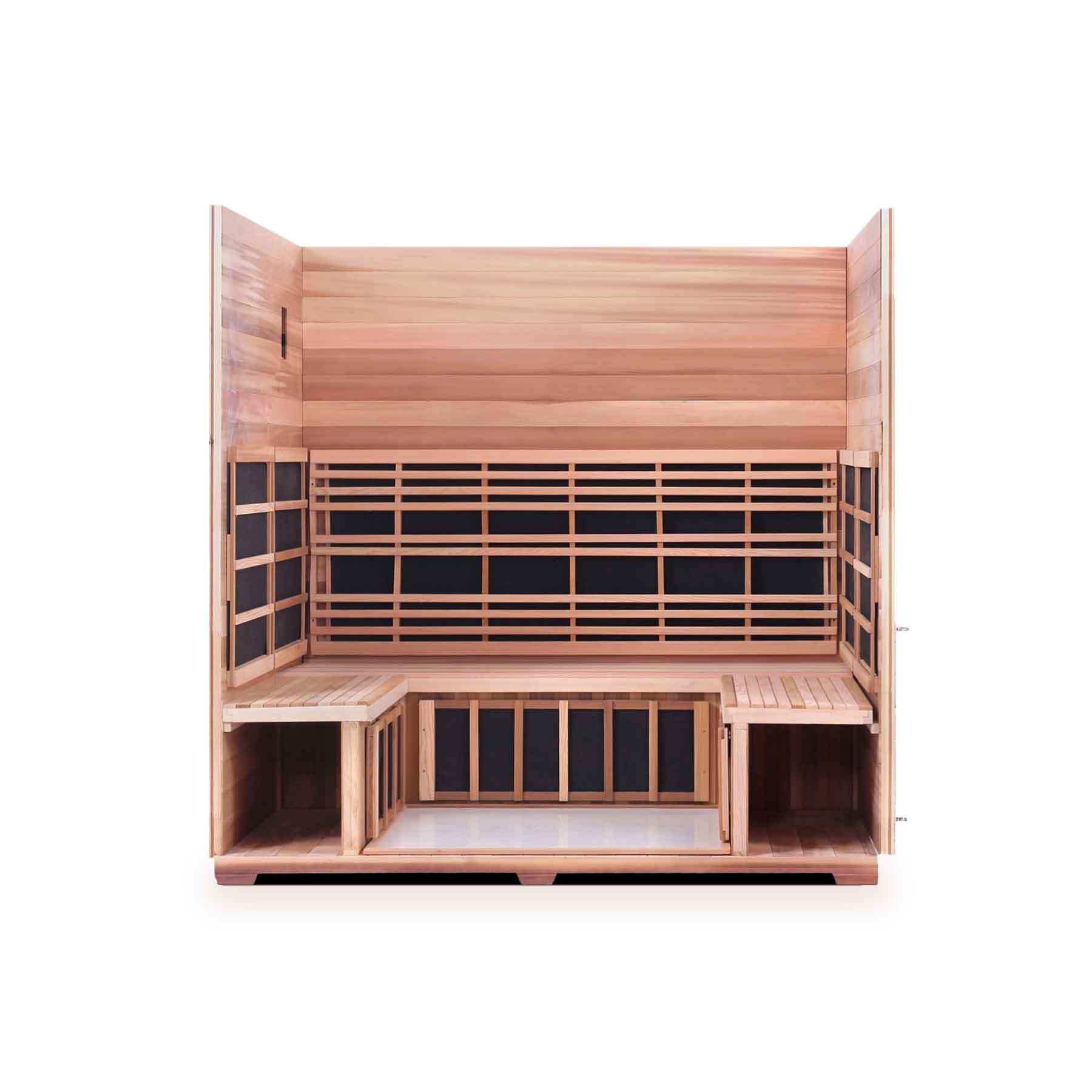 Enlighten Rustic 5 Person  Low EMF Outdoor Infrared Sauna - Image 4