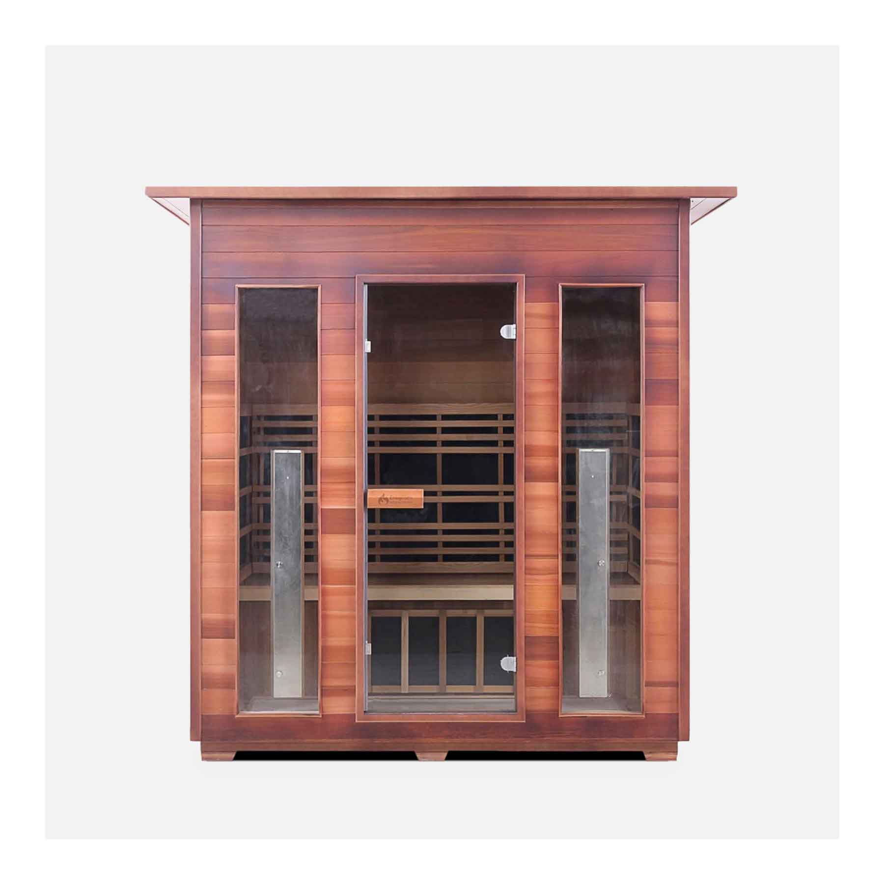 Enlighten Rustic 4 Person  Low EMF Outdoor Infrared Sauna - Image 2