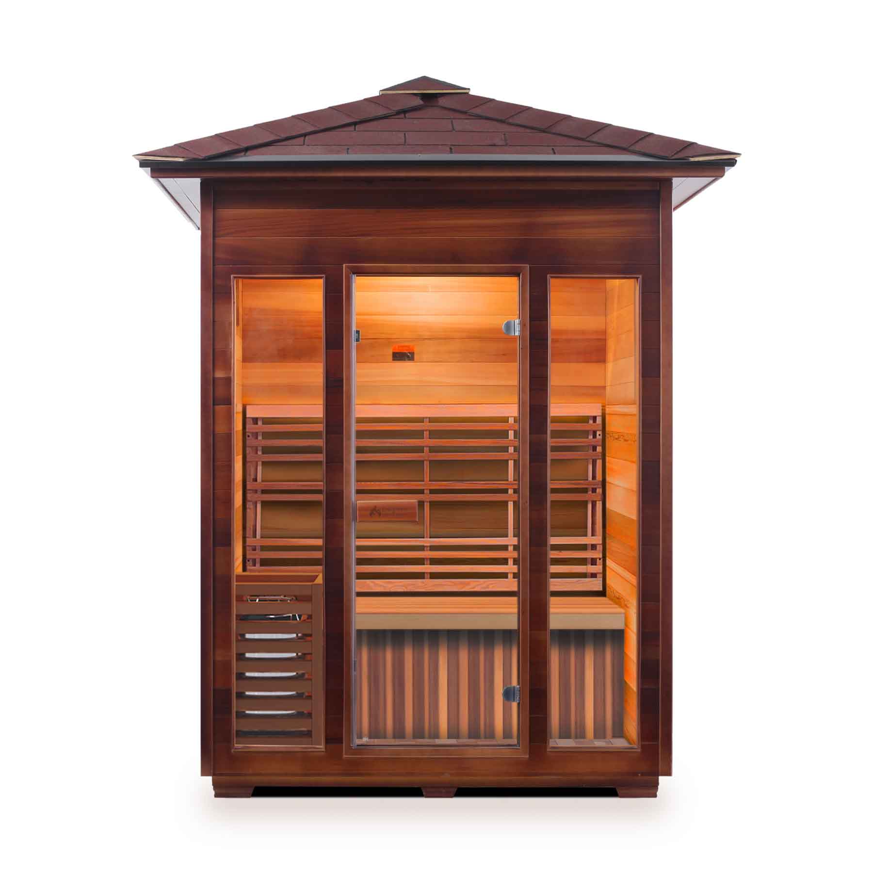 Enlighten SunRise 3 Person  Outdoor Dry Traditional Sauna - Image 1