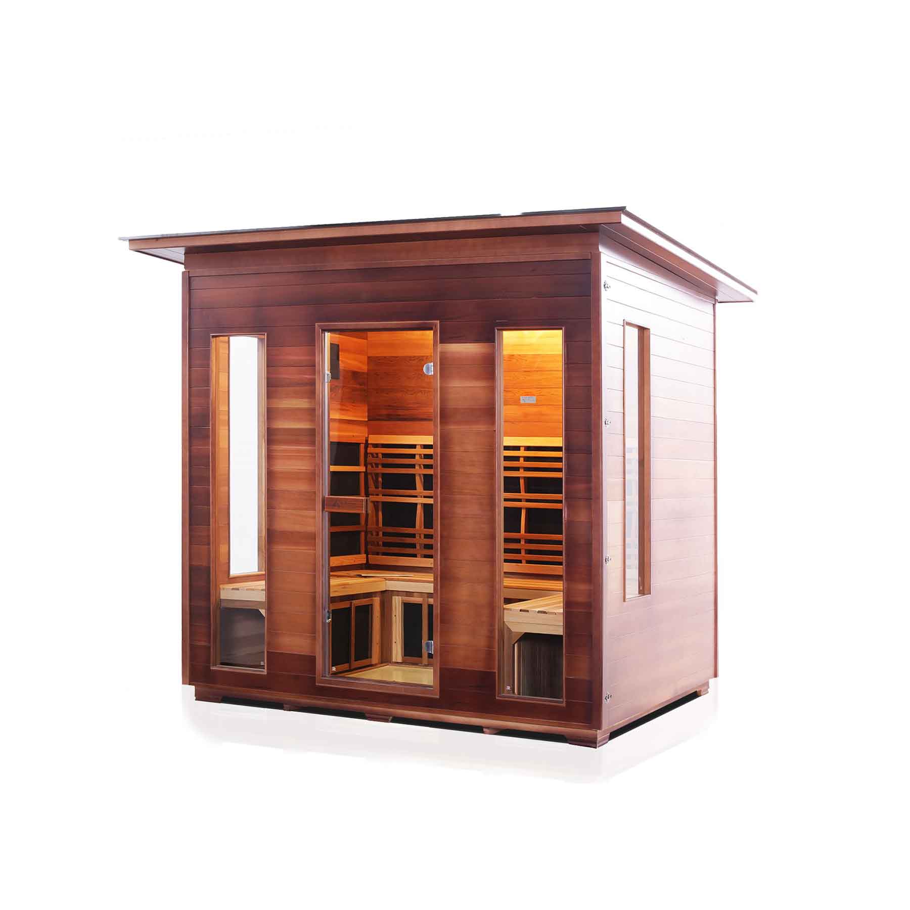 Enlighten SunRise 5 Person  Outdoor Dry Traditional Sauna