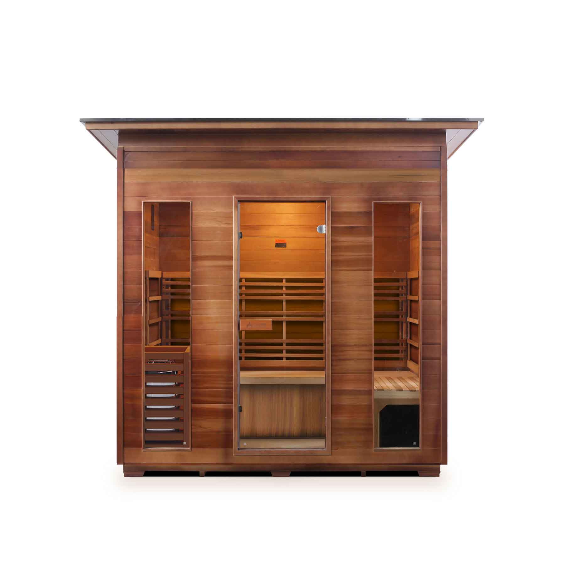 Enlighten SunRise 5 Person  Outdoor Dry Traditional Sauna - Image 2