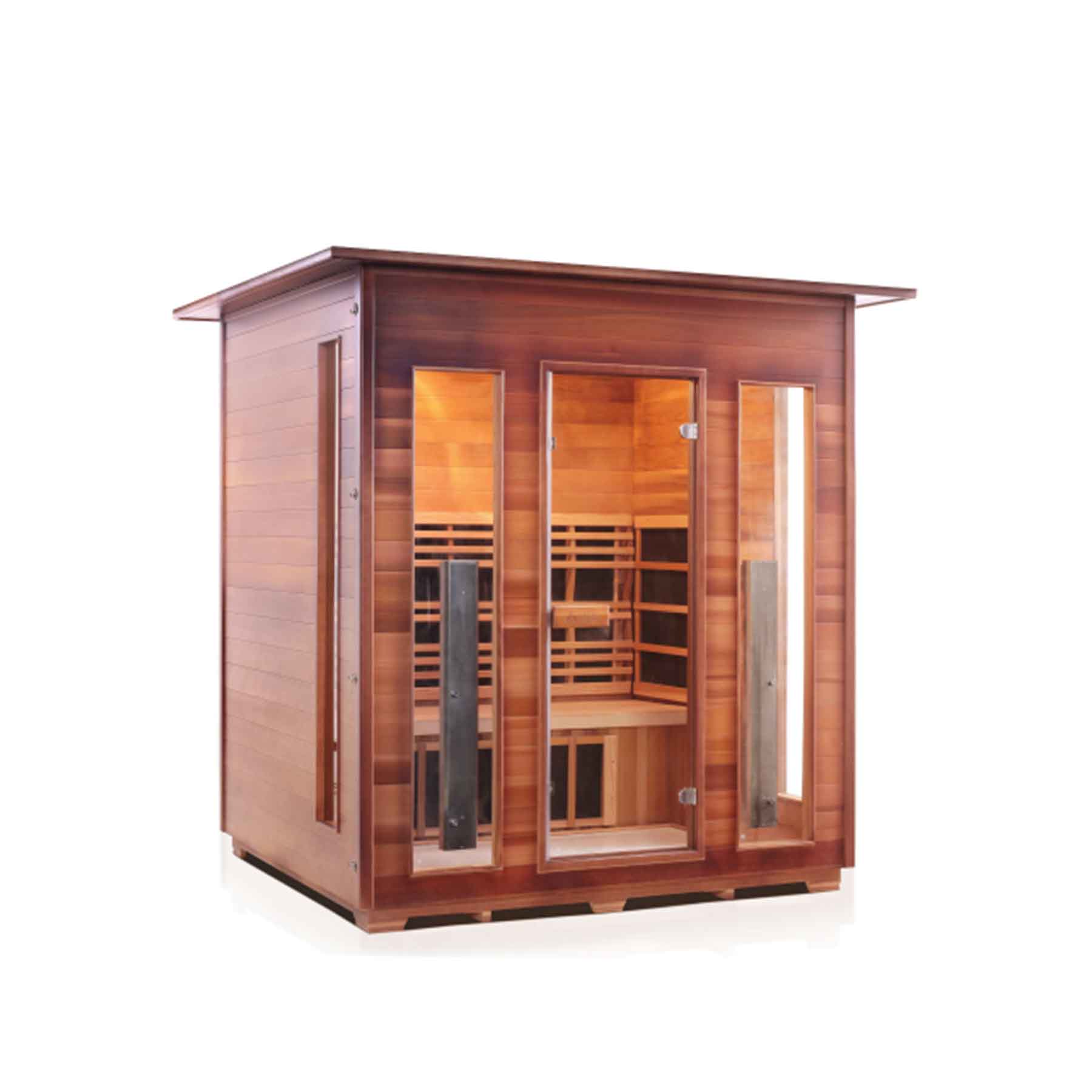 Enlighten SunRise 4 Person  Outdoor Dry Traditional Sauna - Image 2