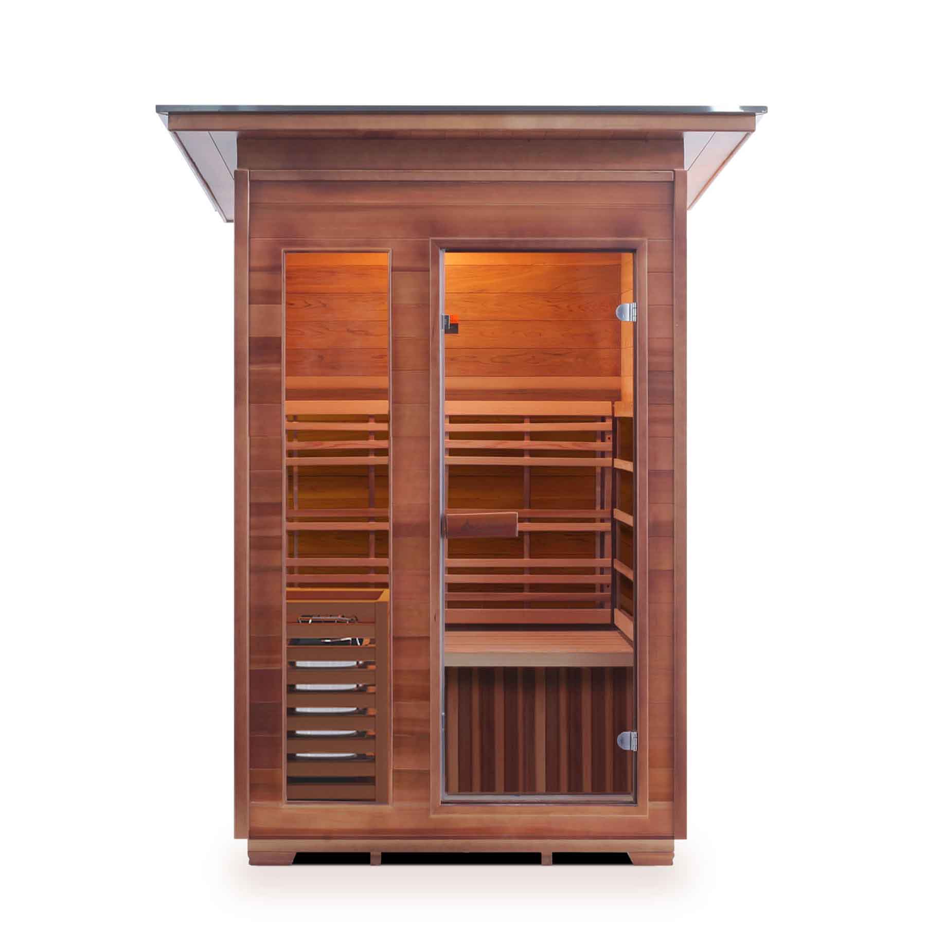 Enlighten SunRise 2 Person  Outdoor Dry Traditional Sauna - Image 2