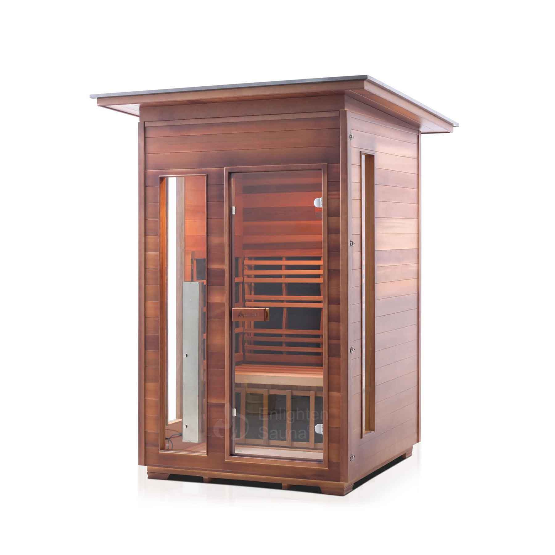 Enlighten SunRise 2 Person  Outdoor Dry Traditional Sauna - Image 6