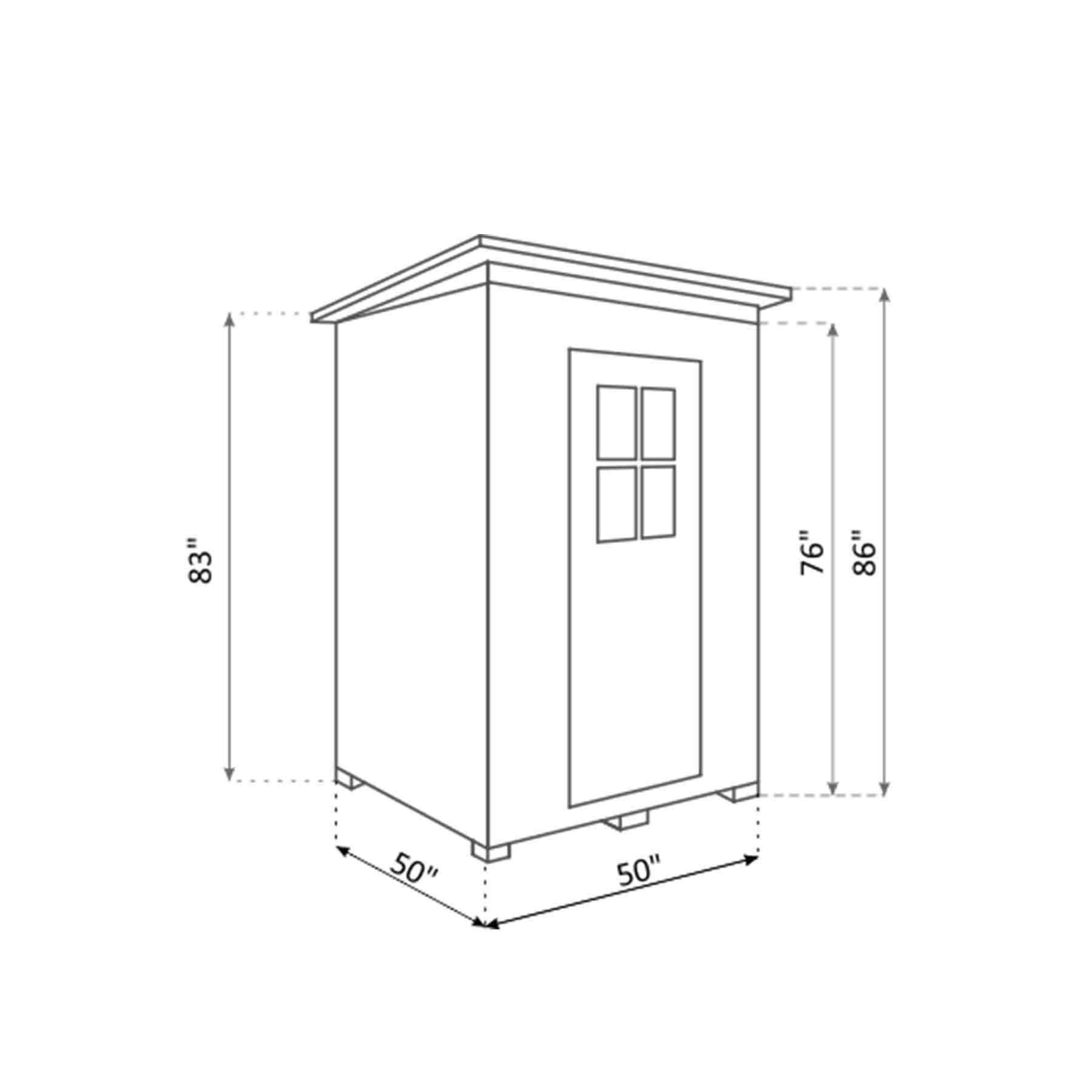 Enlighten Sapphire 2 Person 8 Heaters Outdoor Hybrid Sauna - Image 6
