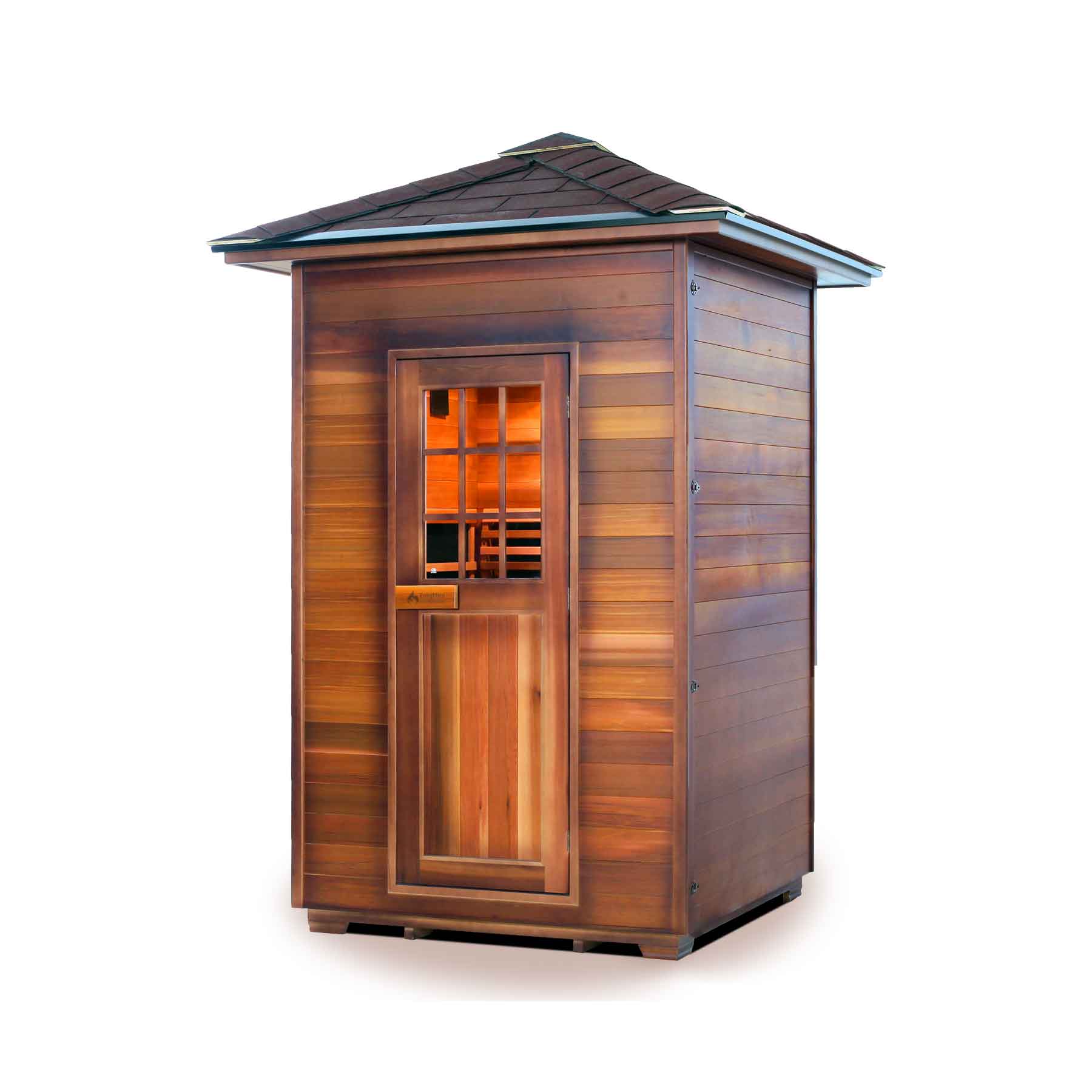 Enlighten Sapphire 2 Person 8 Heaters Outdoor Hybrid Sauna - Image 1