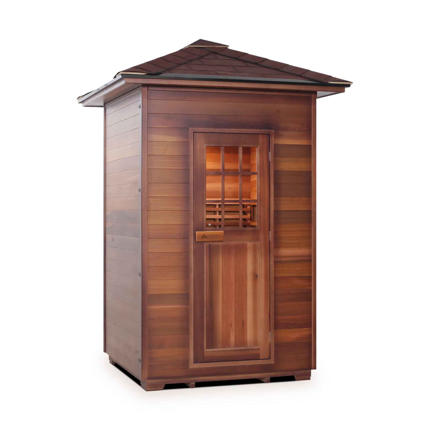 Enlighten Sapphire 2 Person 8 Heaters Outdoor Hybrid Sauna - Image 3