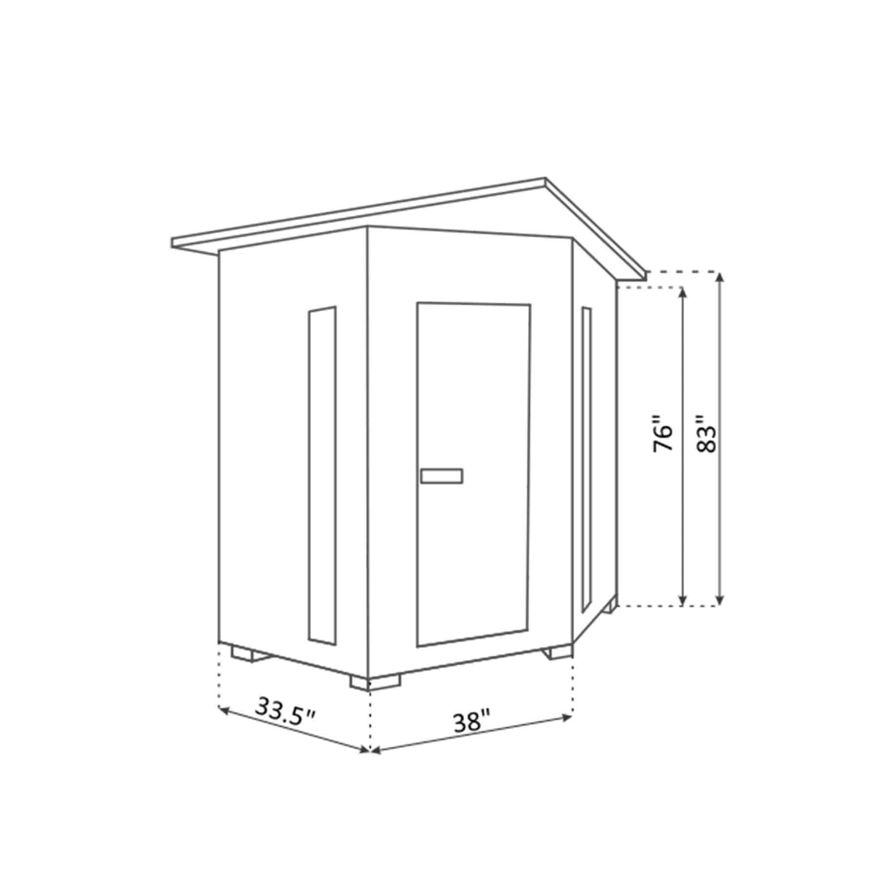 Enlighten SunRise 4C Cedar Corner Indoor Dry Traditional Sauna - Image 5