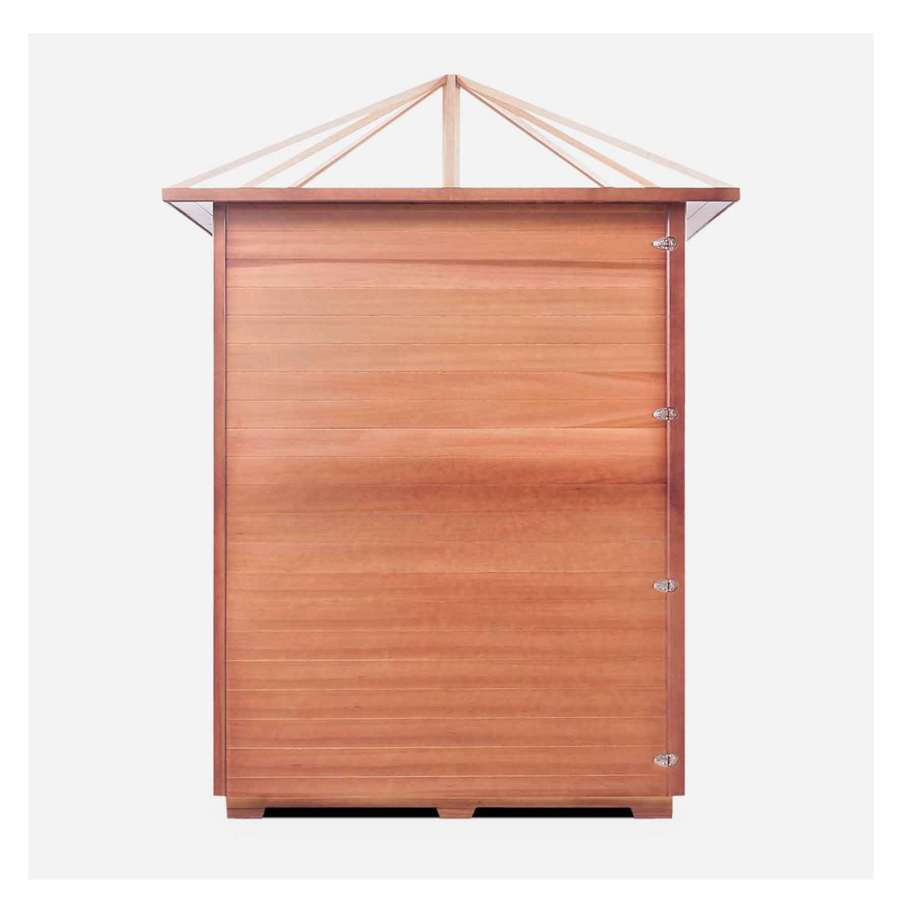 Enlighten SunRise 4C Space-saving Corner Outdoor Dry Traditional Sauna - Image 4