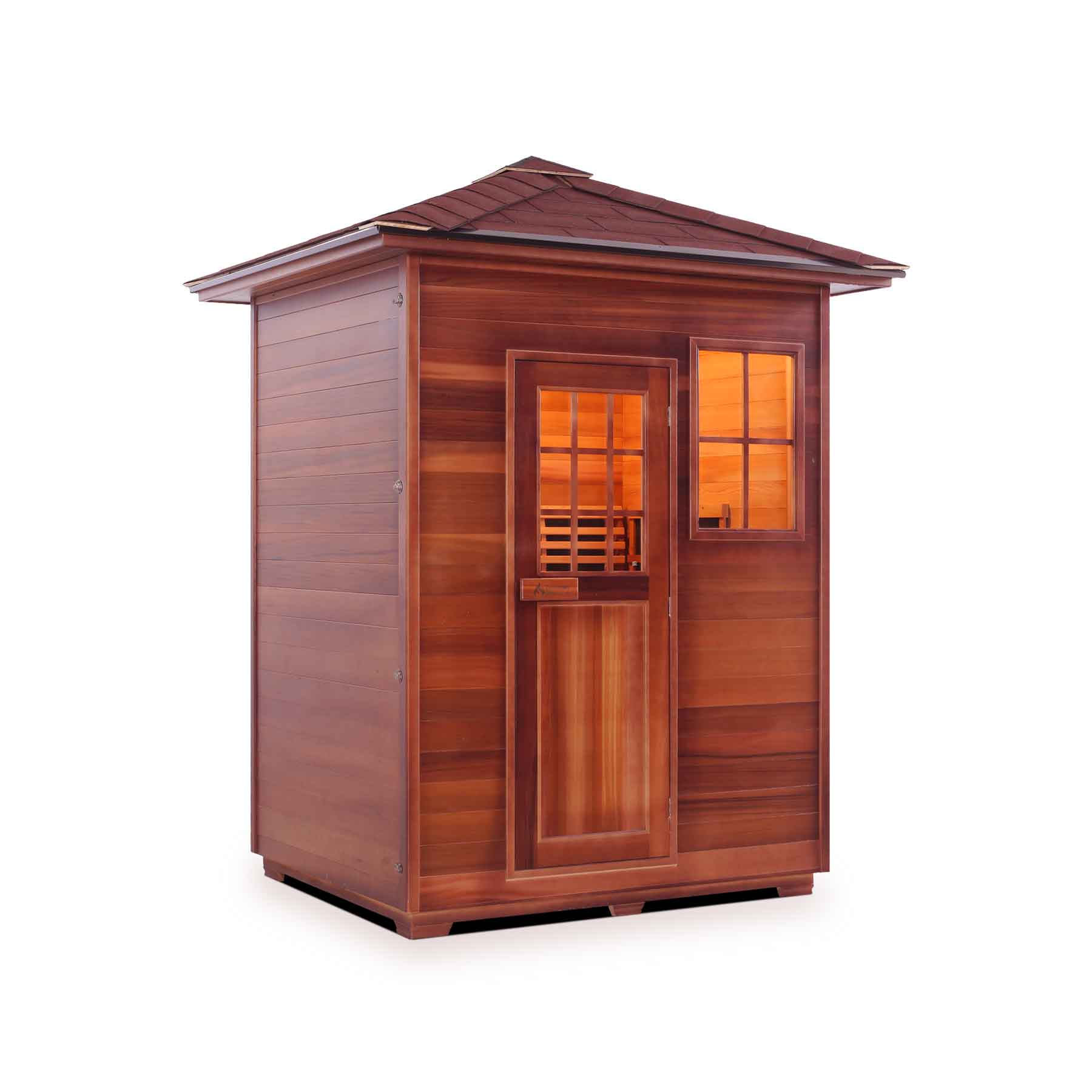 Enlighten Sapphire 3 Person 8 Heaters Outdoor Hybrid Sauna - Image 3