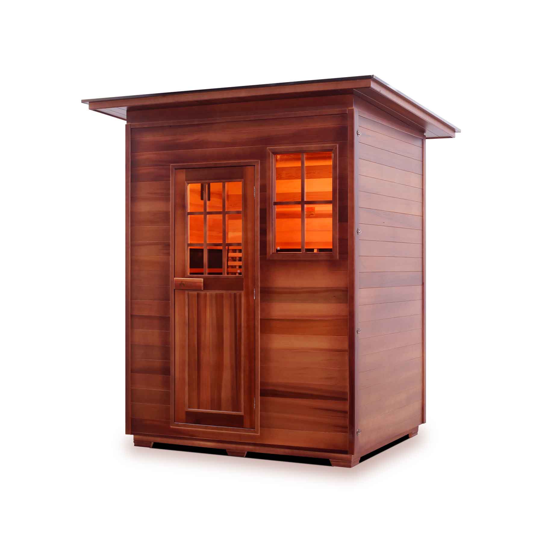 Enlighten Sapphire 3 Person 8 Heaters Outdoor Hybrid Sauna