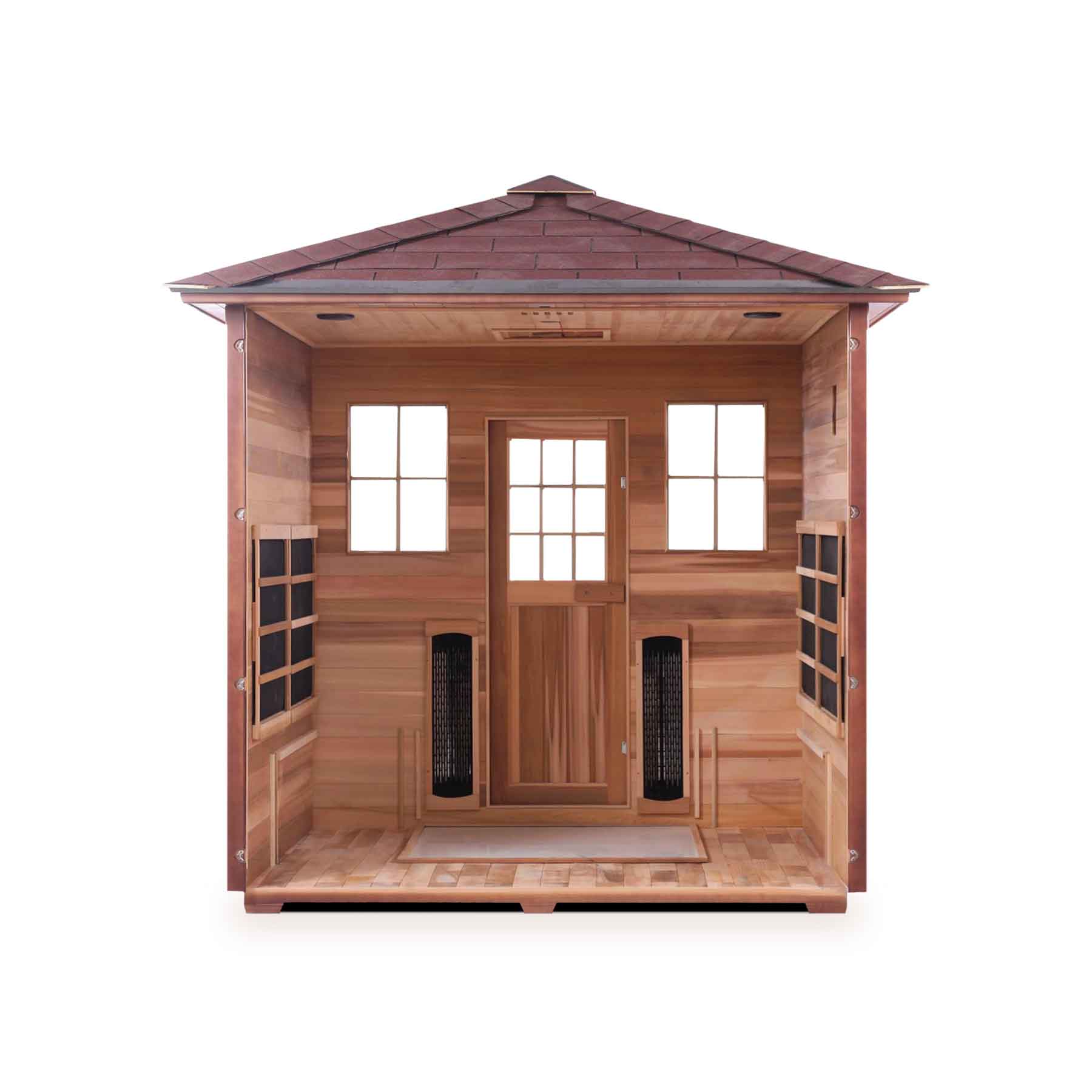 Enlighten Sapphire 5 Person 12 Heaters Outdoor Hybrid Sauna - Image 4