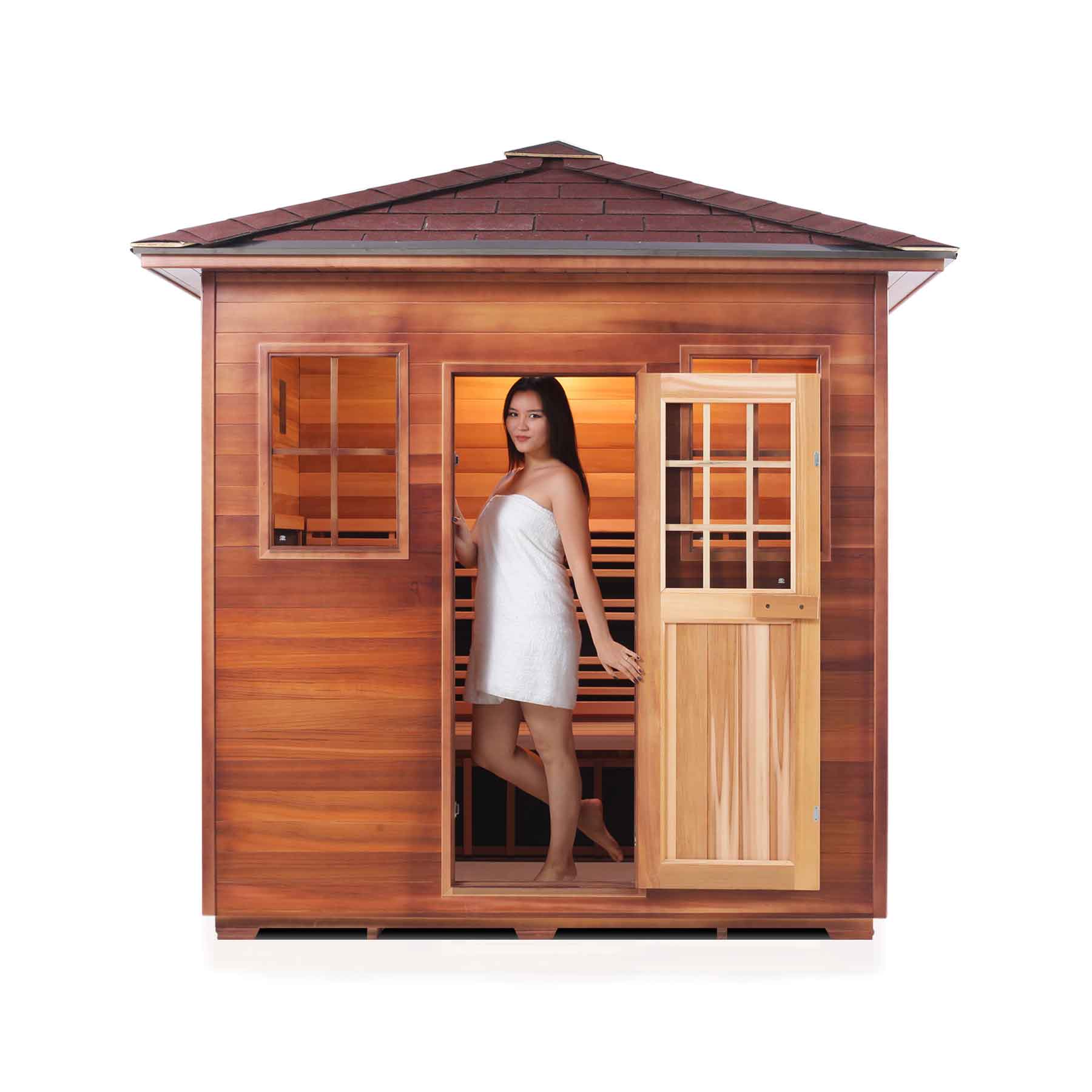 Enlighten Sapphire 5 Person 12 Heaters Outdoor Hybrid Sauna - Image 7