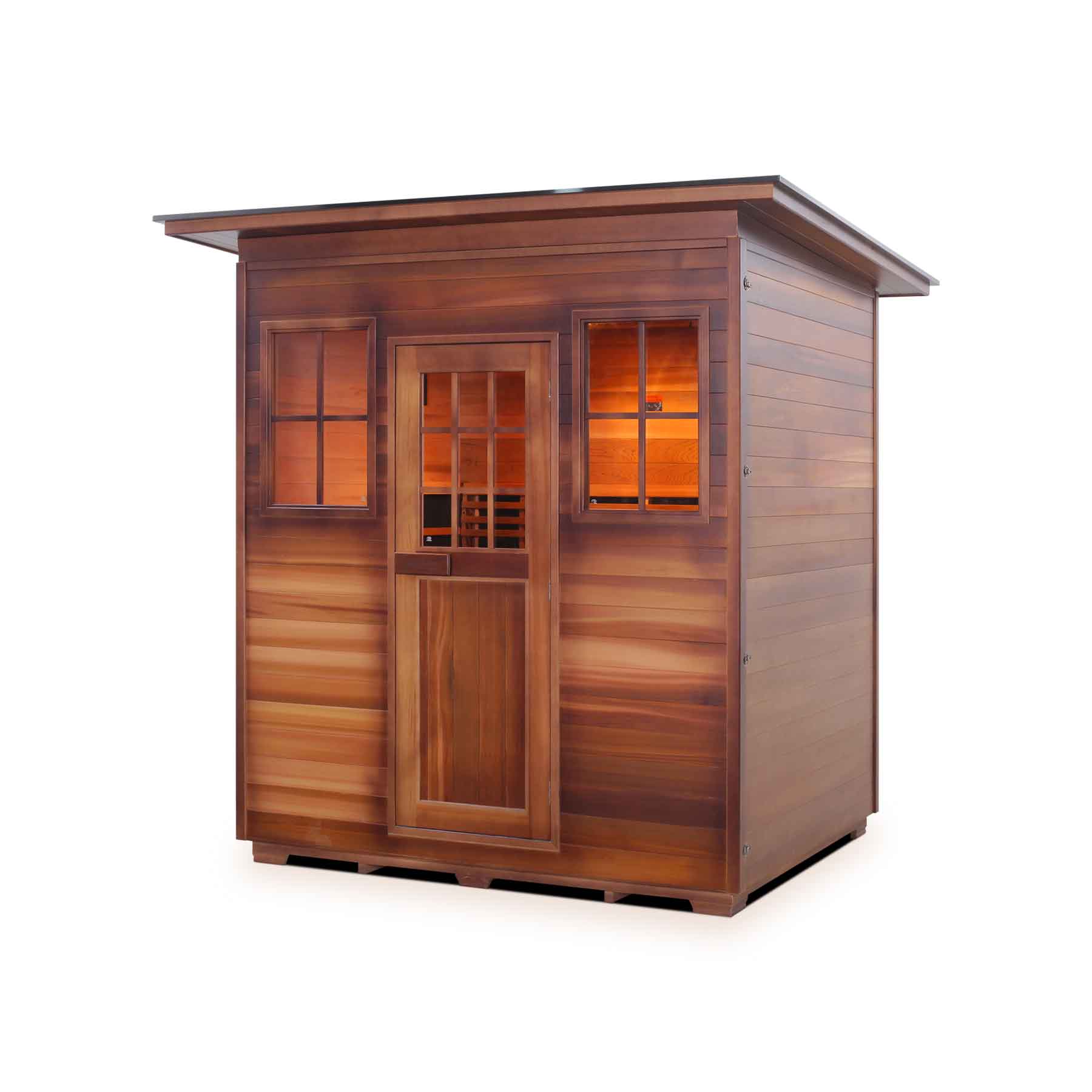 Enlighten Sapphire 4 Person 11 Heaters Outdoor Hybrid Sauna