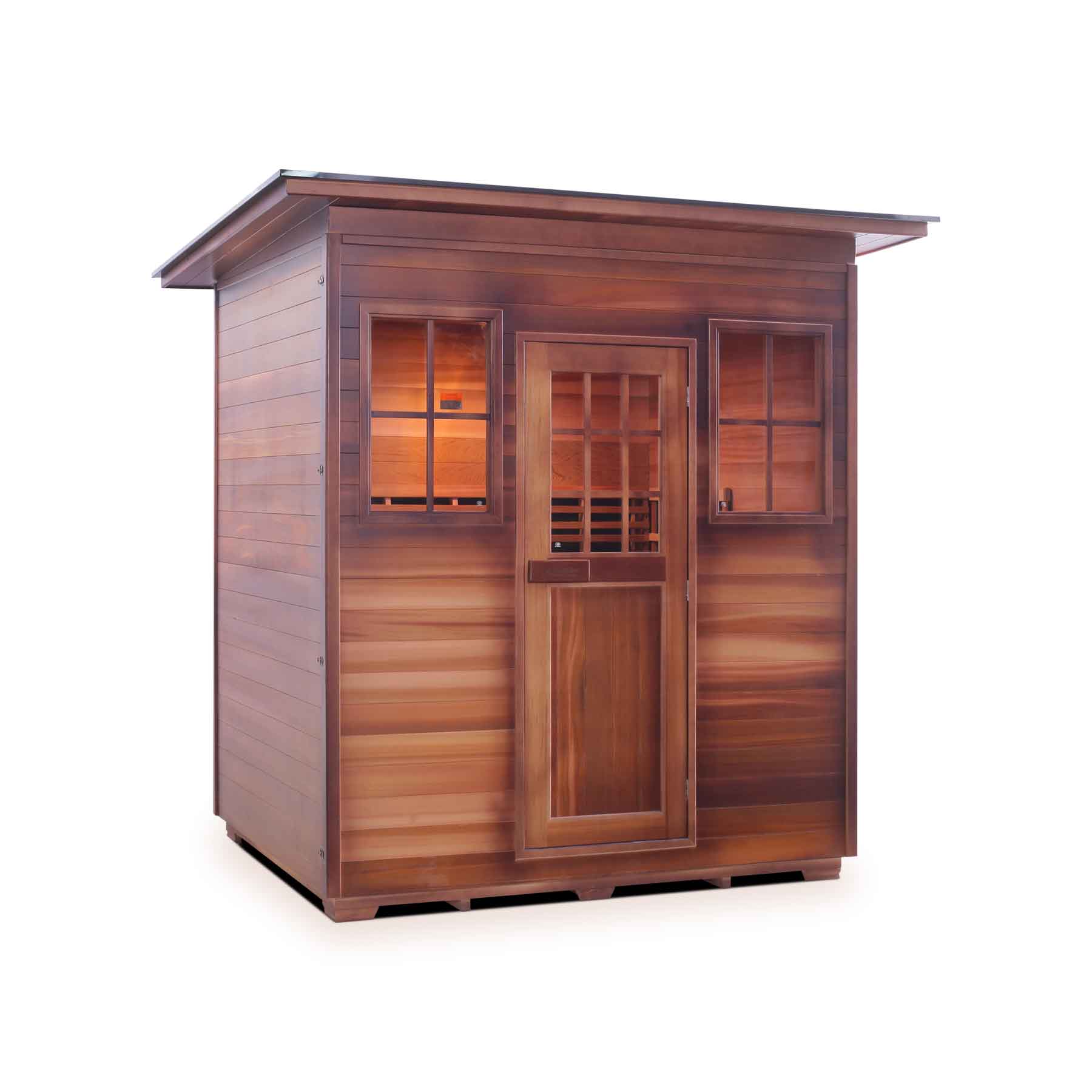 Enlighten Sapphire 4 Person 11 Heaters Outdoor Hybrid Sauna - Image 3