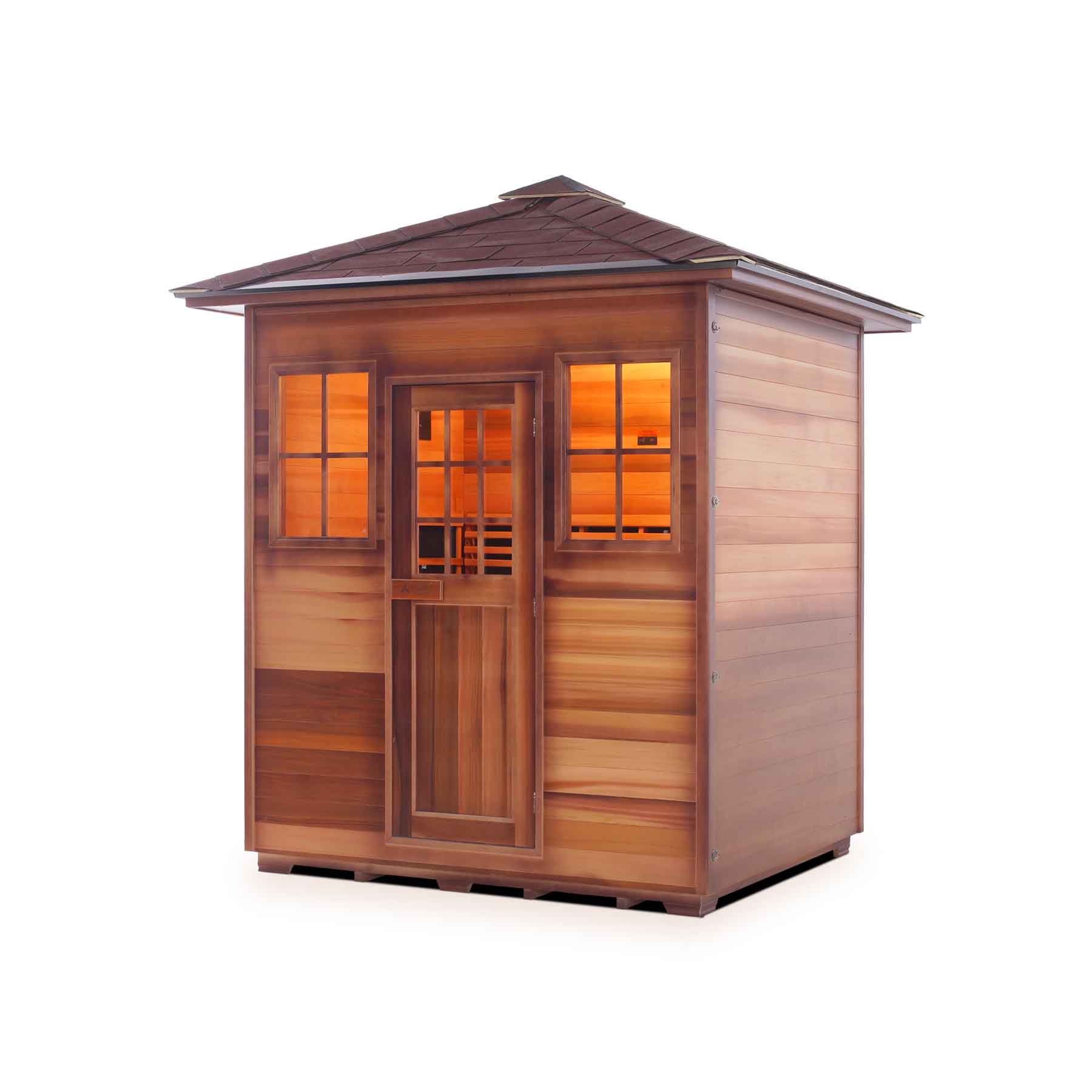 Enlighten Sapphire 4 Person 11 Heaters Outdoor Hybrid Sauna