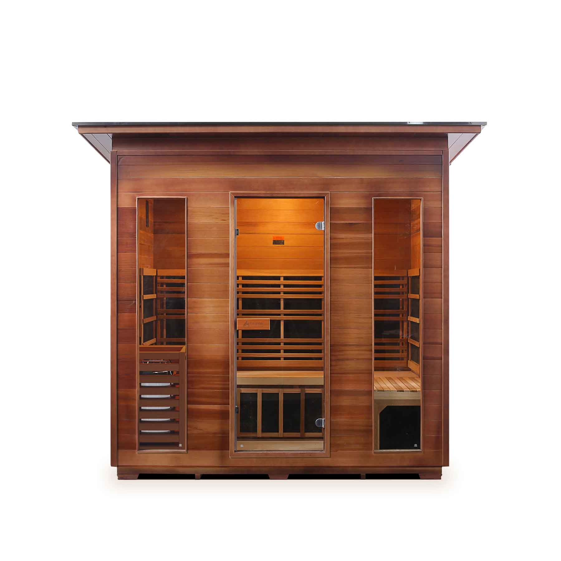 Enlighten Diamond 5 Person 12 Heaters Outdoor Hybrid Sauna - Image 2