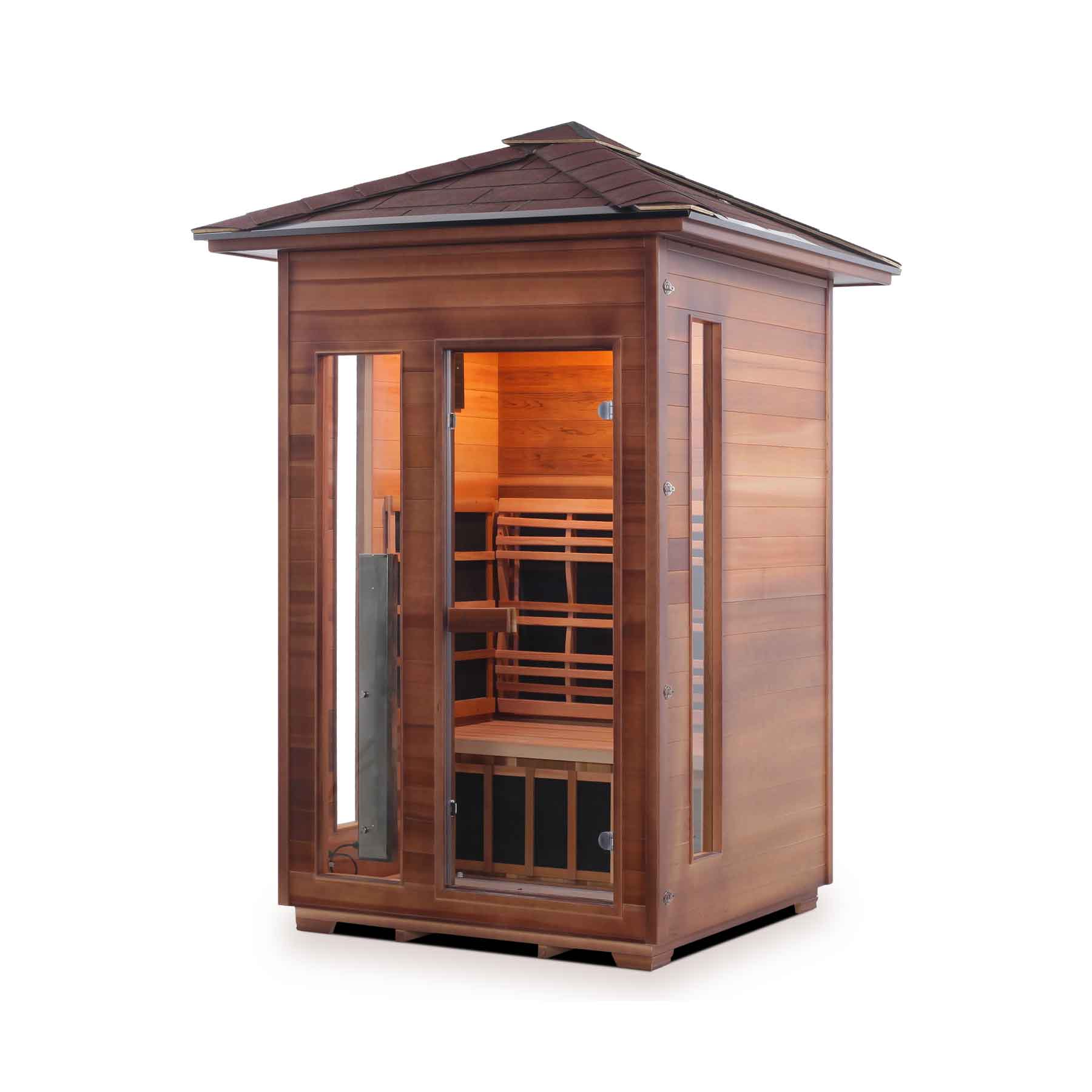 Enlighten Diamond 2 Person 7 Heaters Outdoor Hybrid Sauna - Image 1