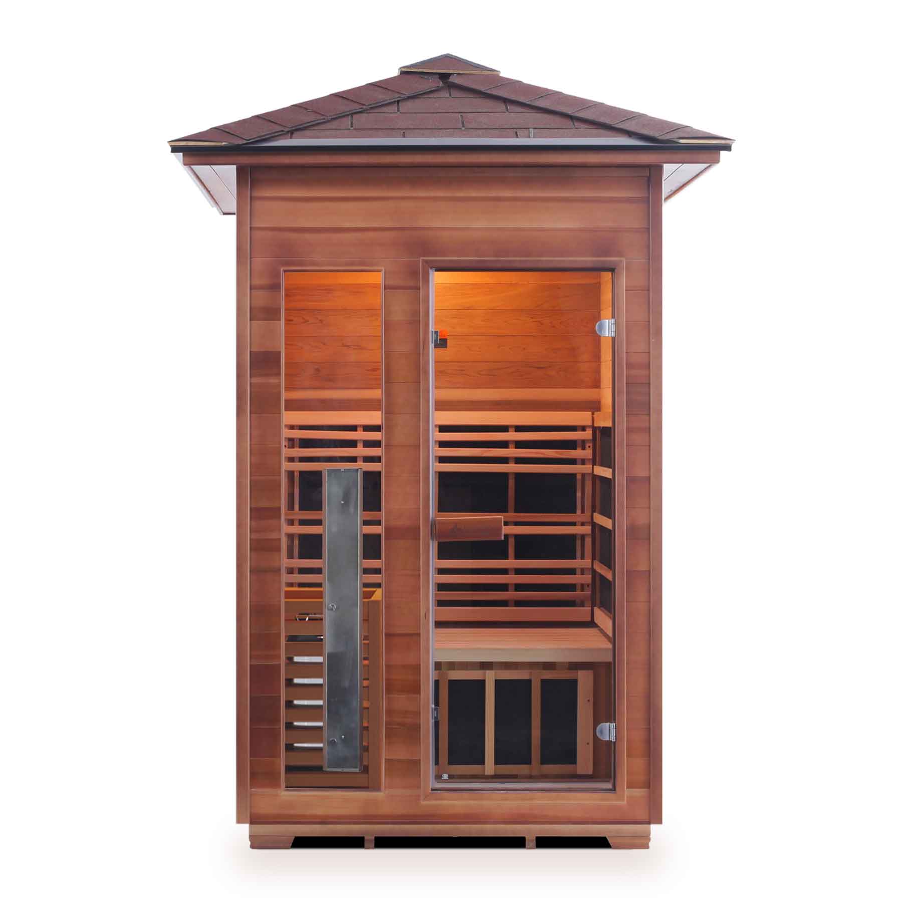 Enlighten Diamond 2 Person 7 Heaters Outdoor Hybrid Sauna - Image 2