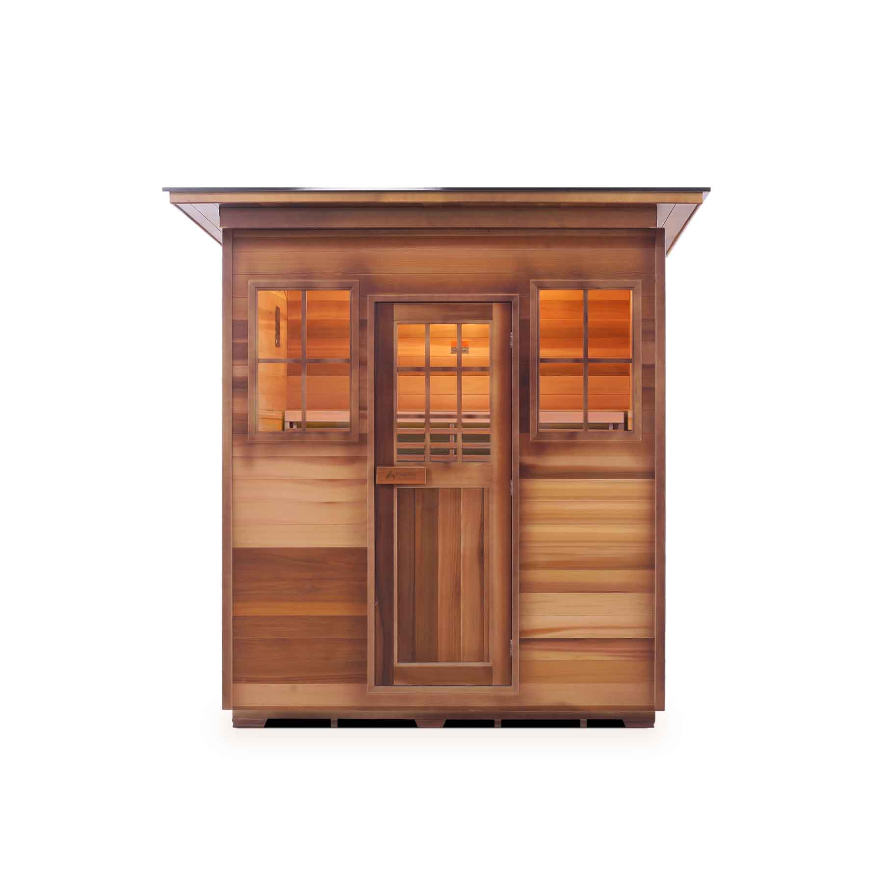 Enlighten Moonlight 4 Person Cedar Indoor Dry Traditional Sauna - Image 2