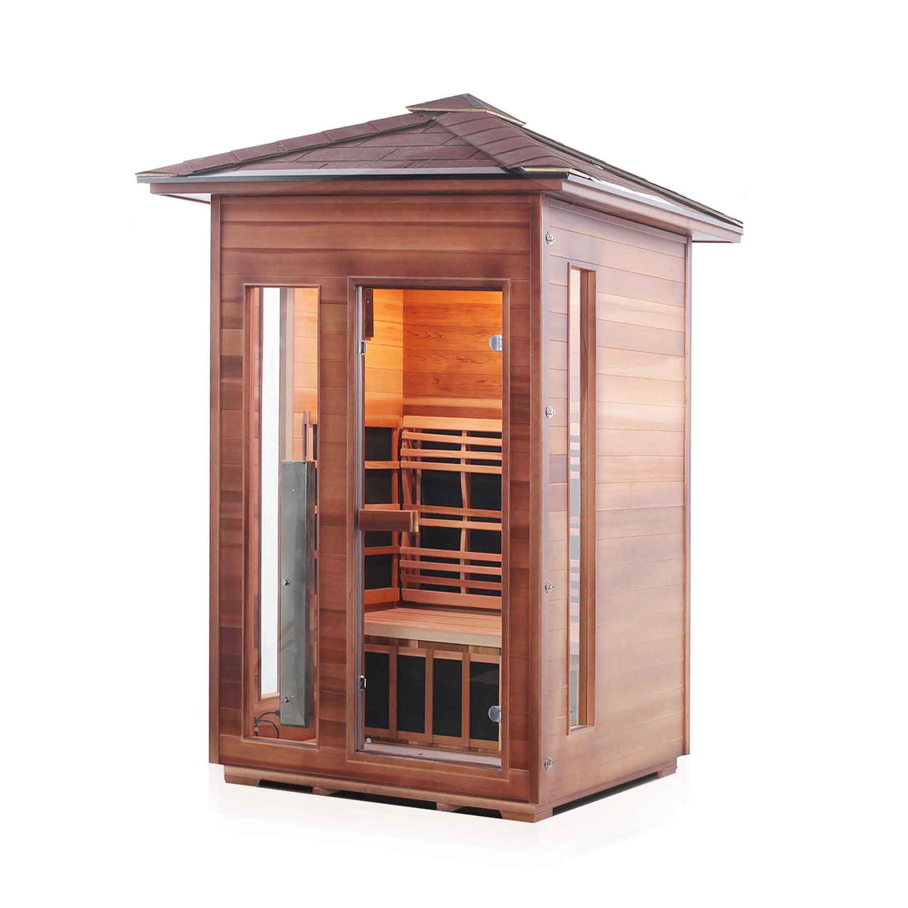 Enlighten SunRise 2 Person  Outdoor Dry Traditional Sauna