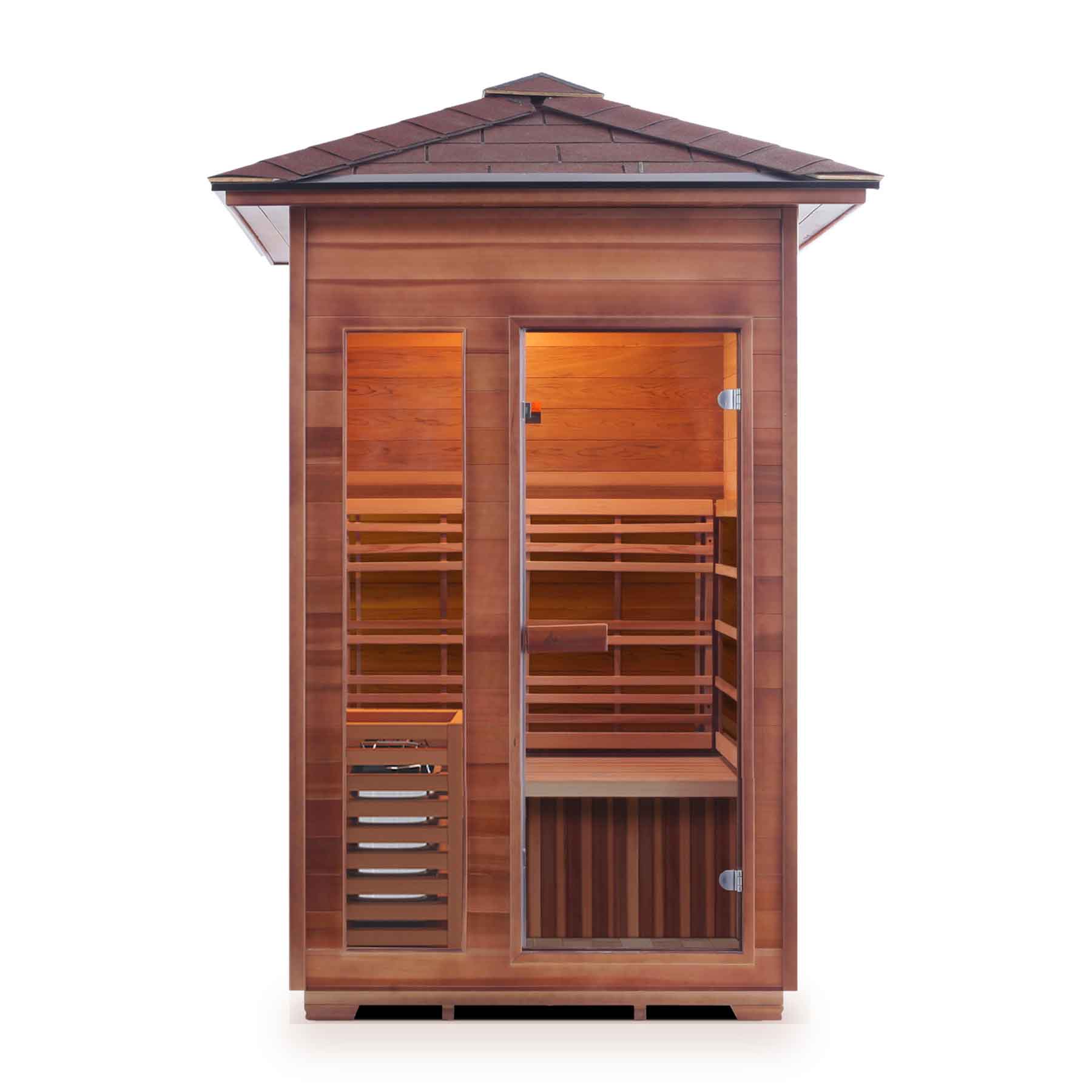 Enlighten SunRise 2 Person  Outdoor Dry Traditional Sauna - Image 2