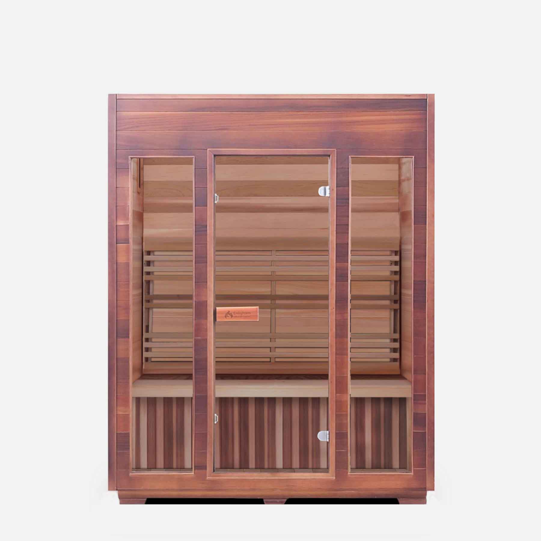 Enlighten SunRise 3 Person  Outdoor Dry Traditional Sauna - Image 2