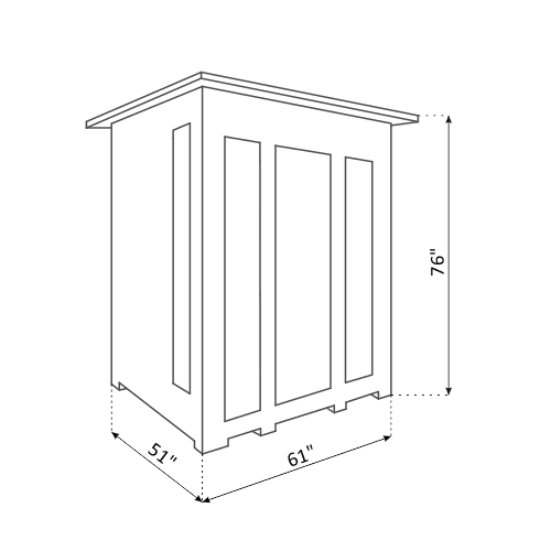 Enlighten SunRise 3 Person Cedar Indoor Dry Traditional Sauna - Image 5