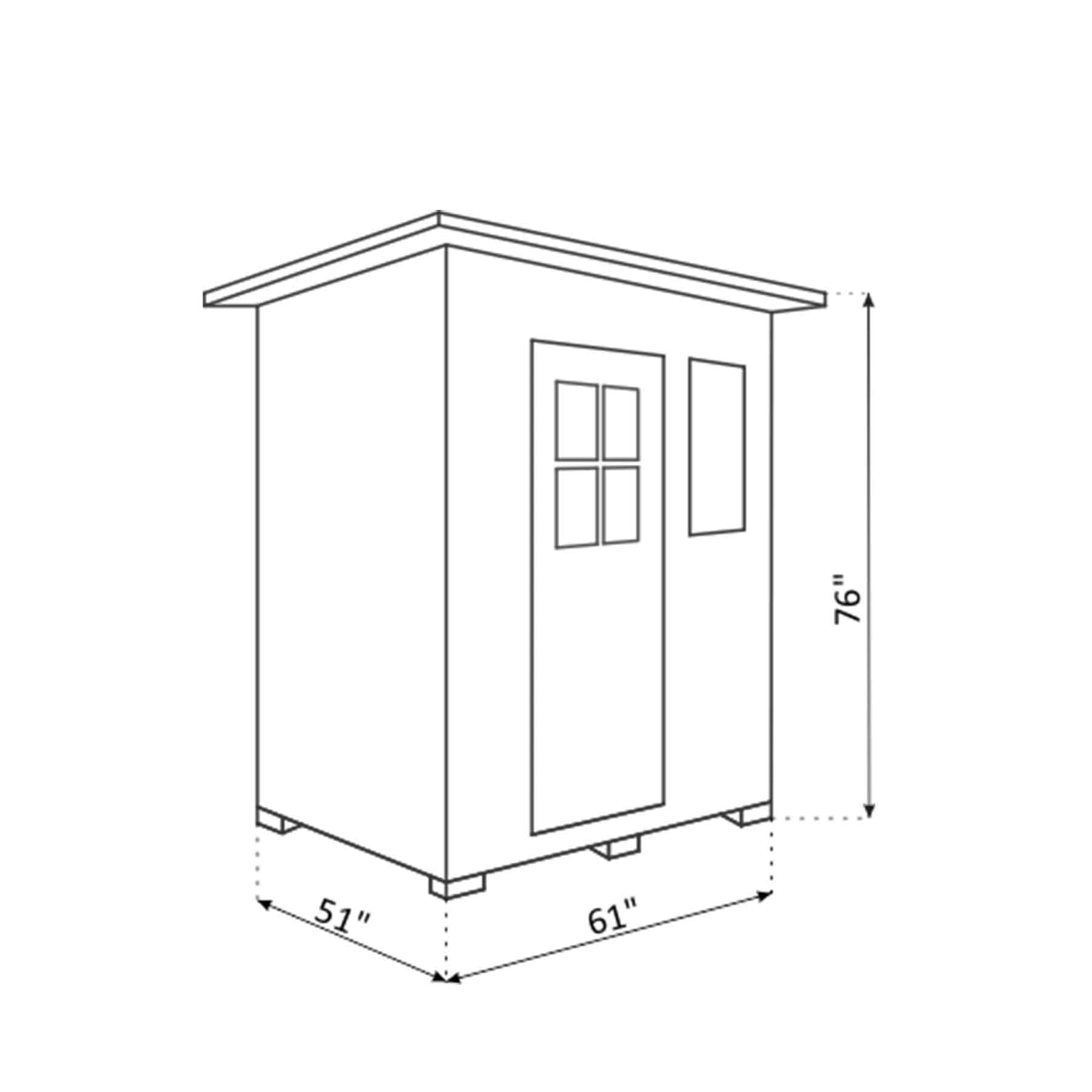 Enlighten SunRise 3 Person Cedar Indoor Dry Traditional Sauna - Image 7