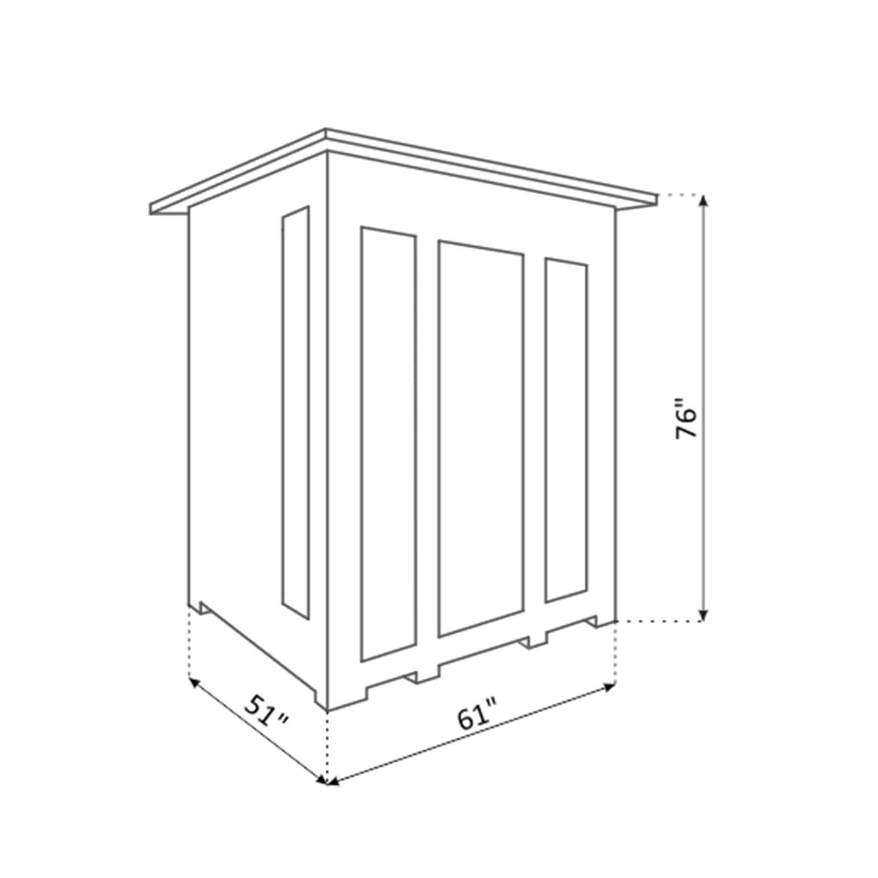 Enlighten SunRise 3 Person Cedar Indoor Dry Traditional Sauna - Image 9