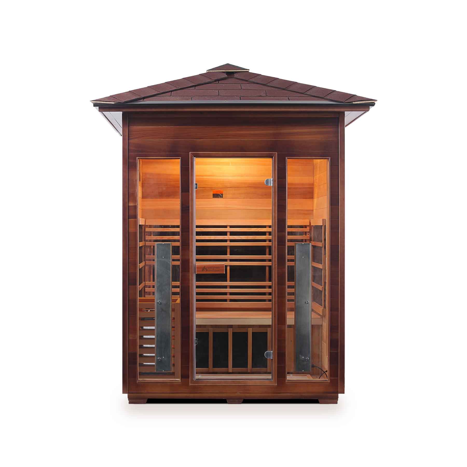 Enlighten Diamond 3 Person 8 Heaters Outdoor Hybrid Sauna - Image 2