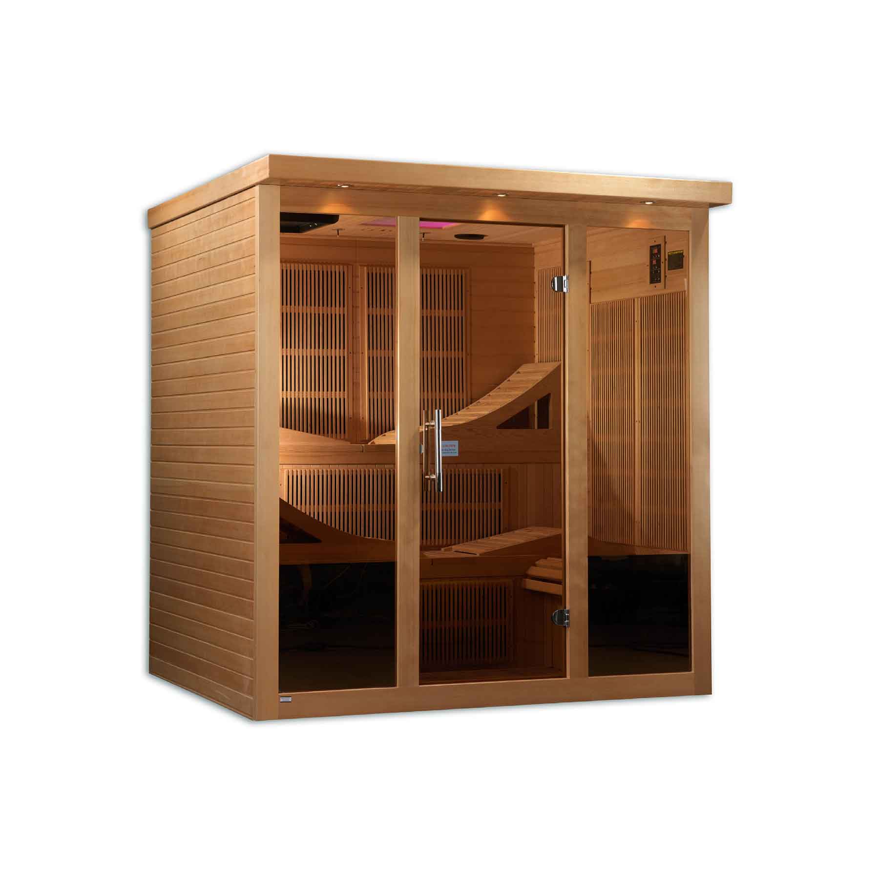 Golden Designs Monaco Elite 6 Person Near Zero EMF Indoor Infrared Sauna - Image 3